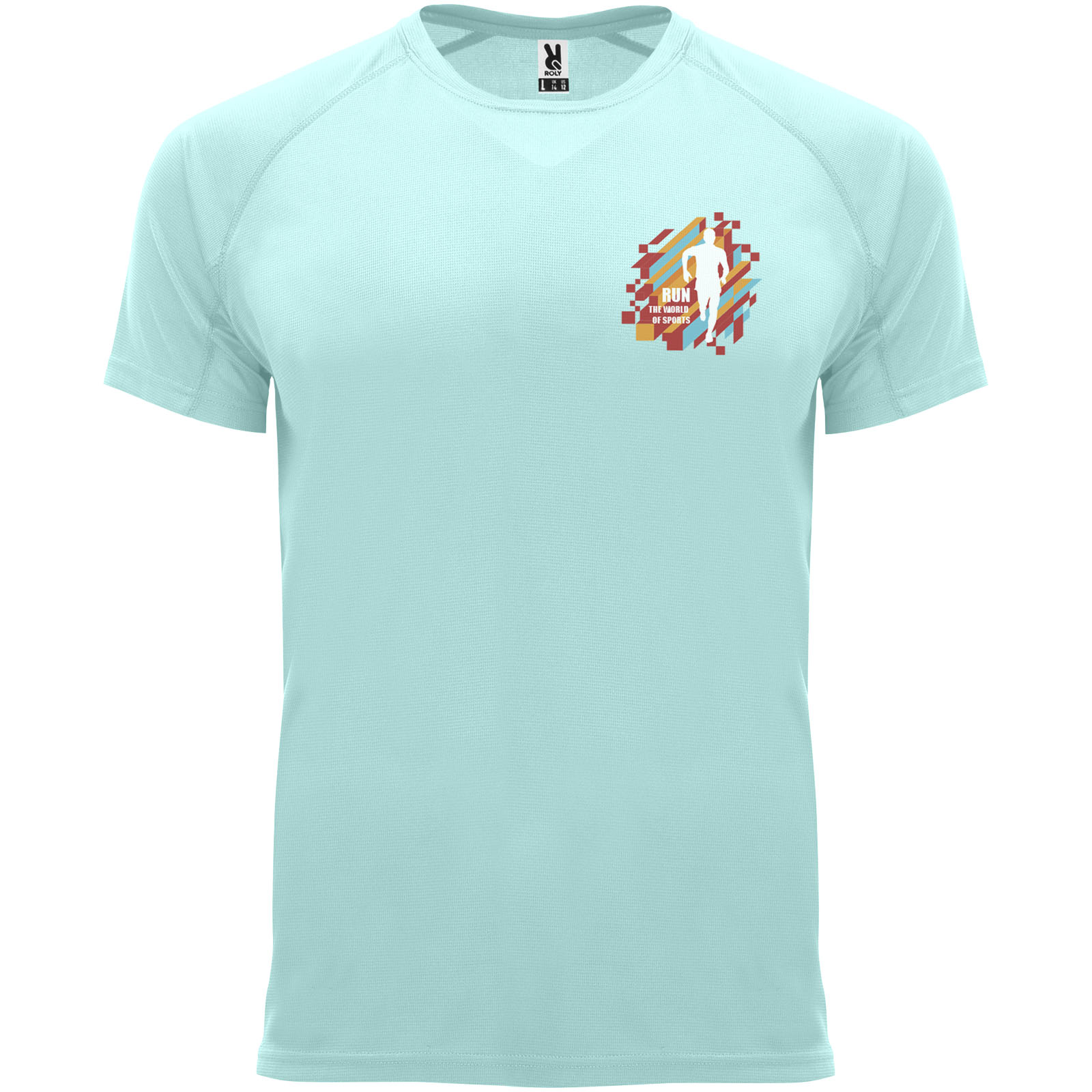 Roly T-shirt de 135 g/m² Bahrain en maille piquée à manches courtes pour homme