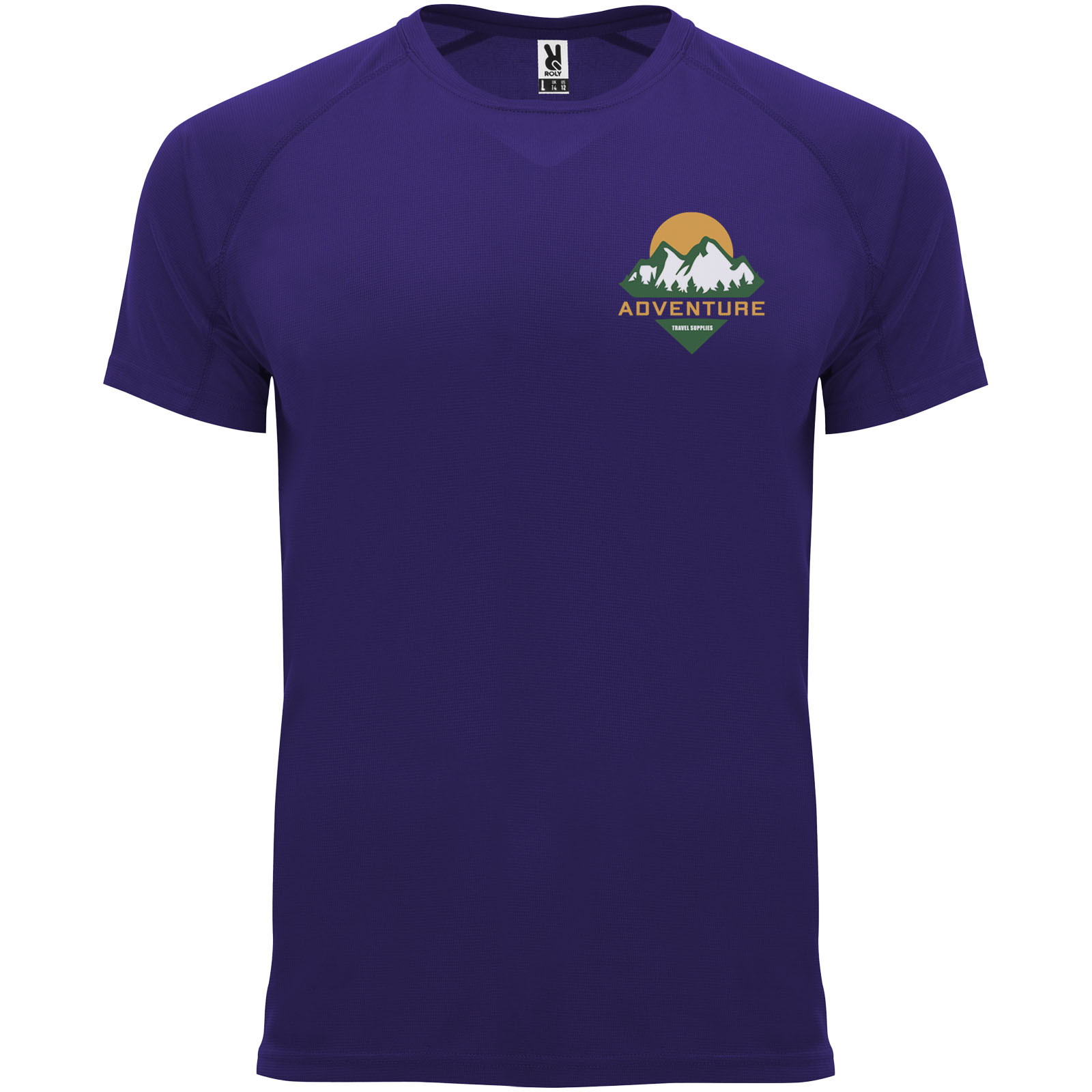 Roly T-shirt de 135 g/m² Bahrain en maille piquée à manches courtes pour homme