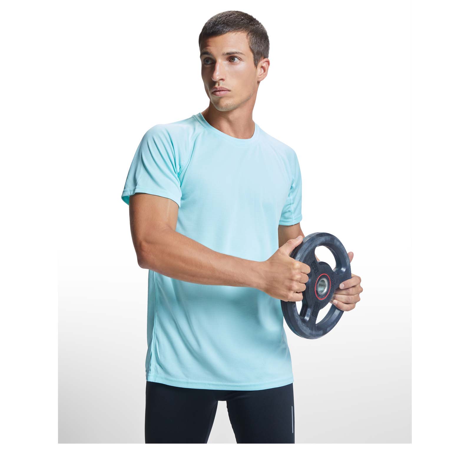 Roly T-shirt de 135 g/m² Bahrain en maille piquée à manches courtes pour homme