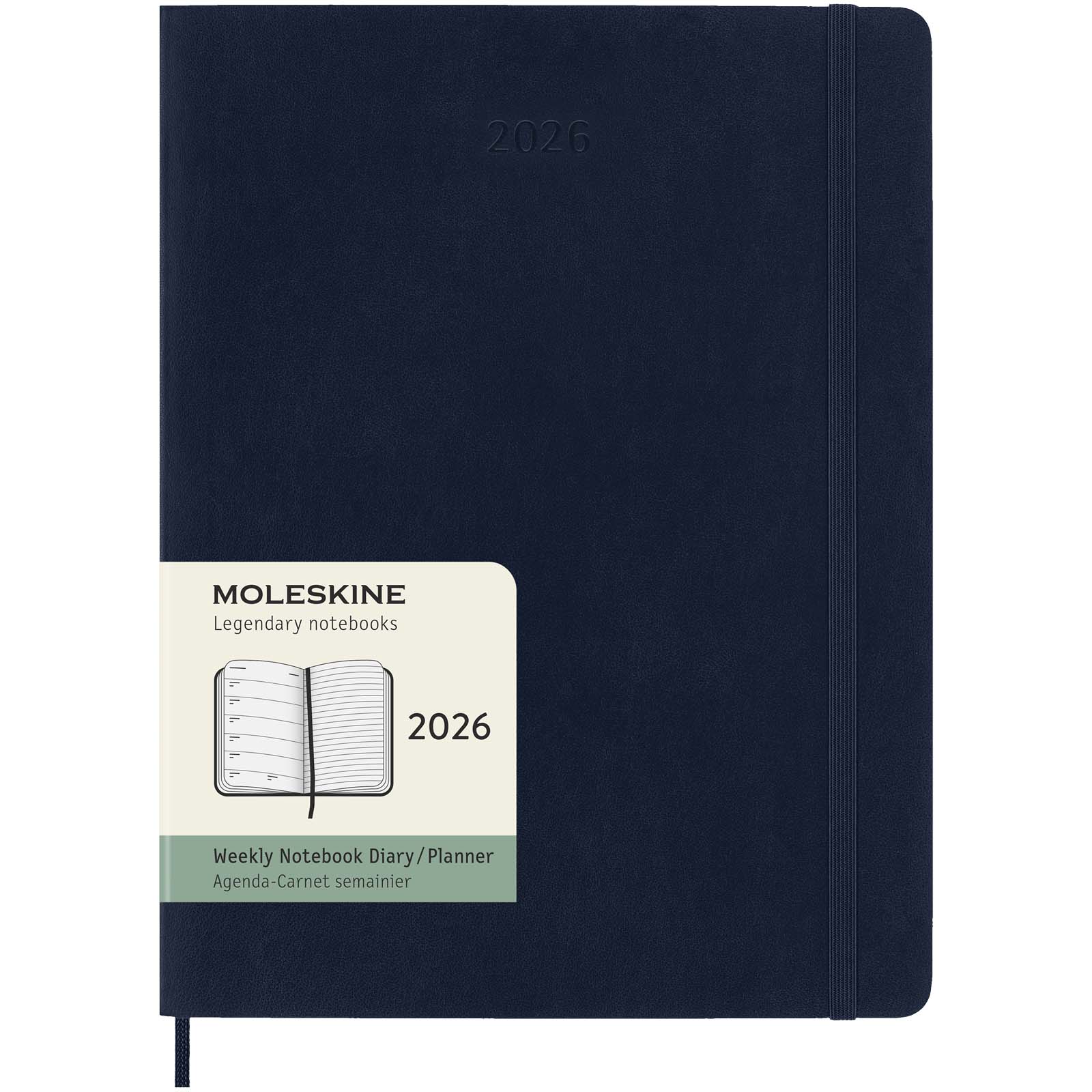 Agenda XL 12 mois Moleskine à couverture souple