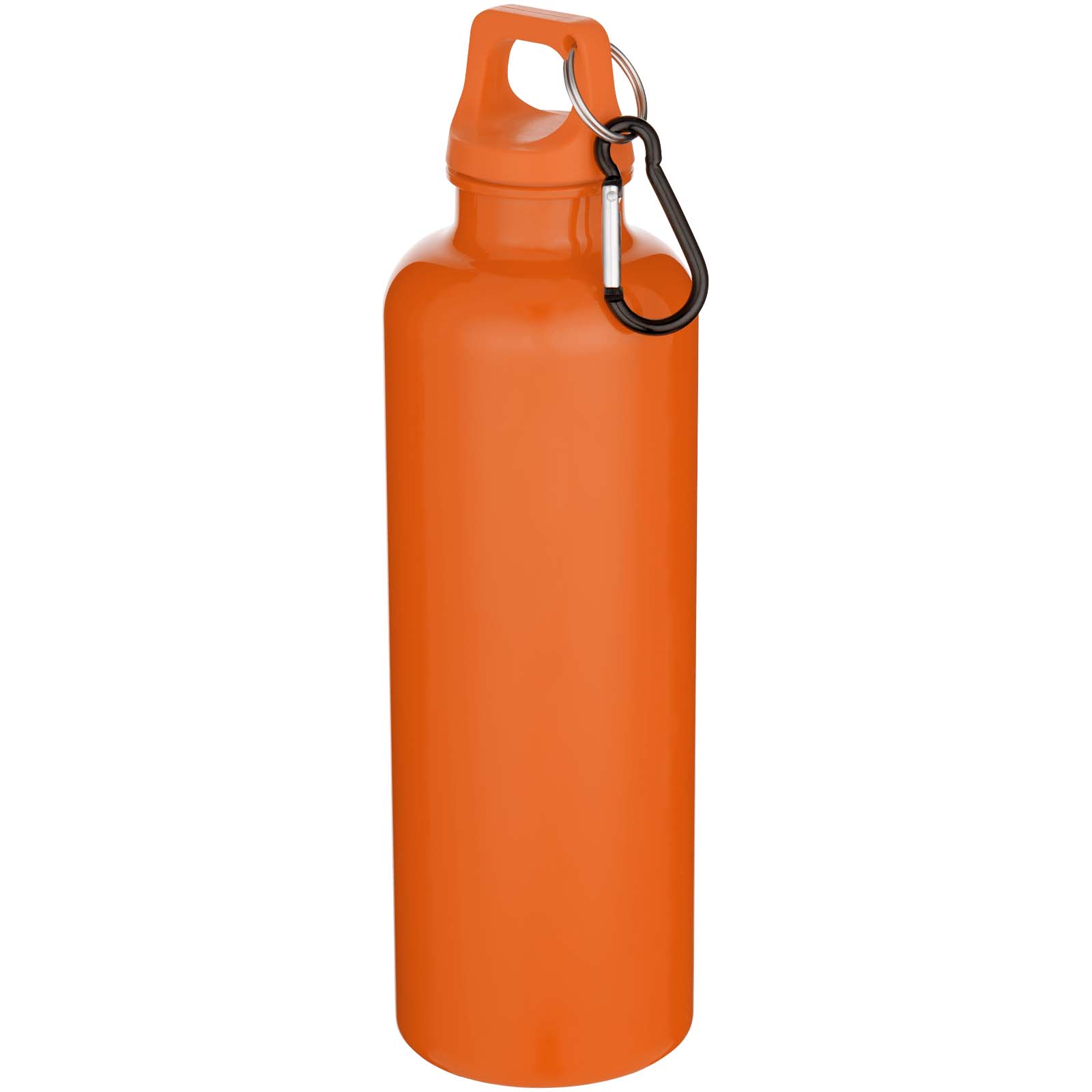 Bouteille d’eau Oregon de 750 ml en plastique recyclé uni certifié RCS avec mousqueton