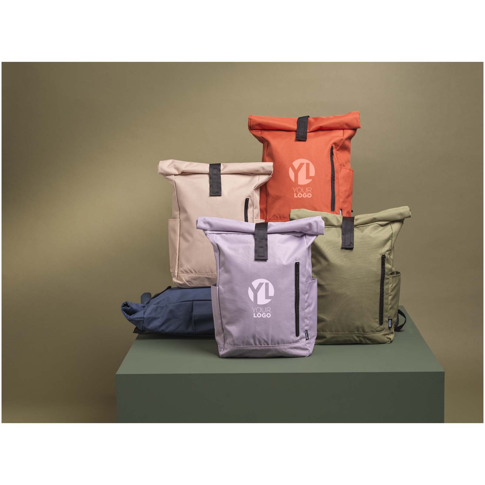 Sac à dos Byron de 18 L en RPET GRS 15,6" avec dessus enroulable