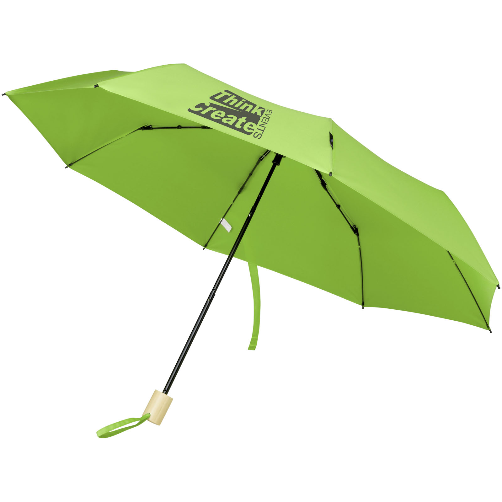 Parapluie 21" pliable windproof en PET recyclé Birgit