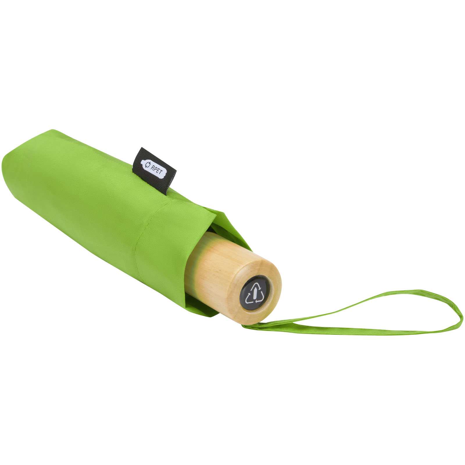 Parapluie 21" pliable windproof en PET recyclé Birgit