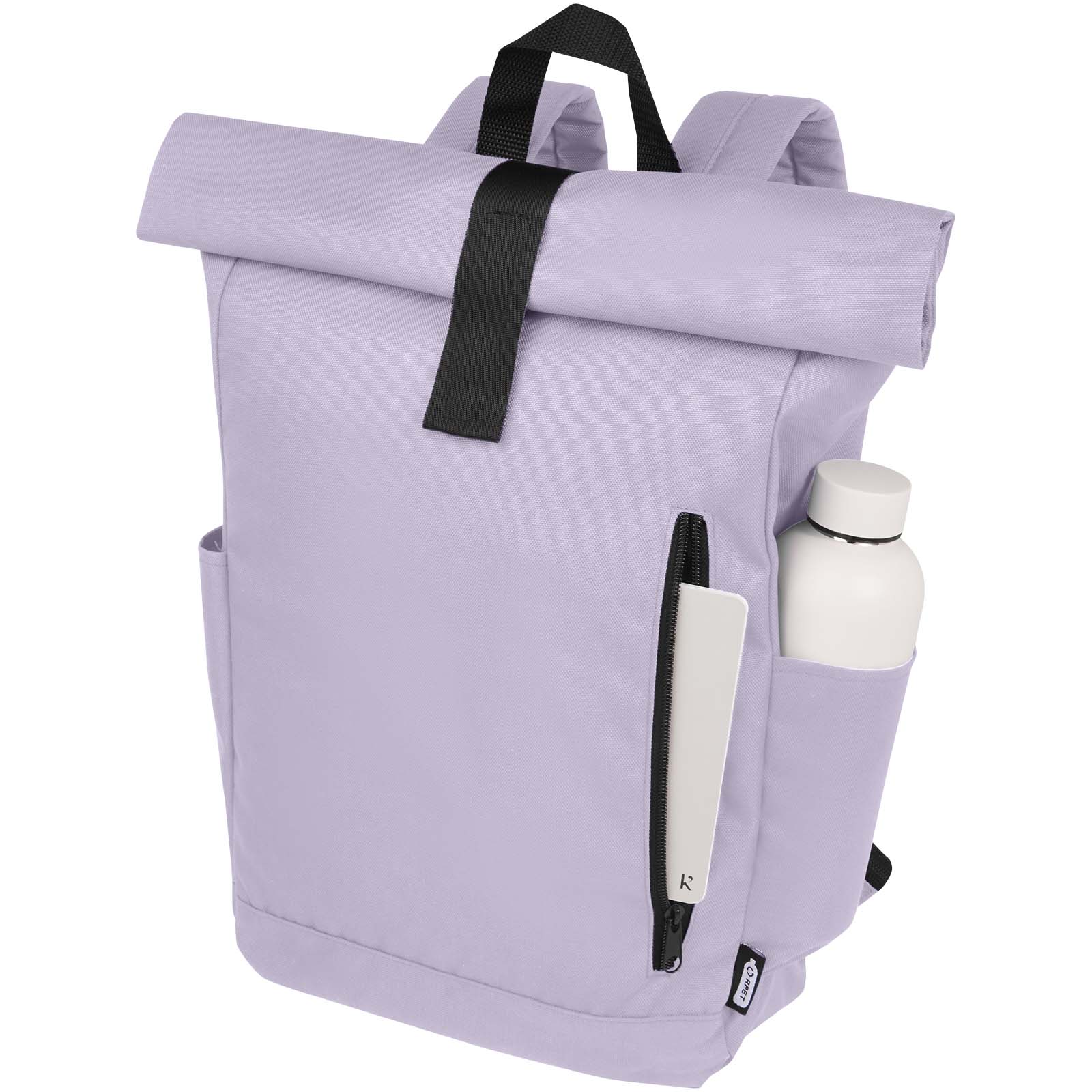 Sac à dos Byron de 18 L en RPET GRS 15,6" avec dessus enroulable