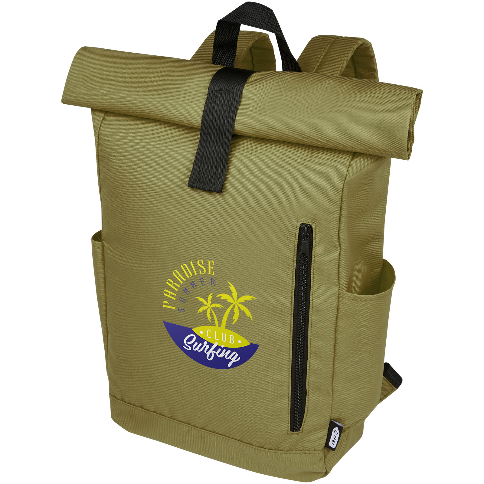 Sac à dos Byron de 18 L en RPET GRS 15,6" avec dessus enroulable