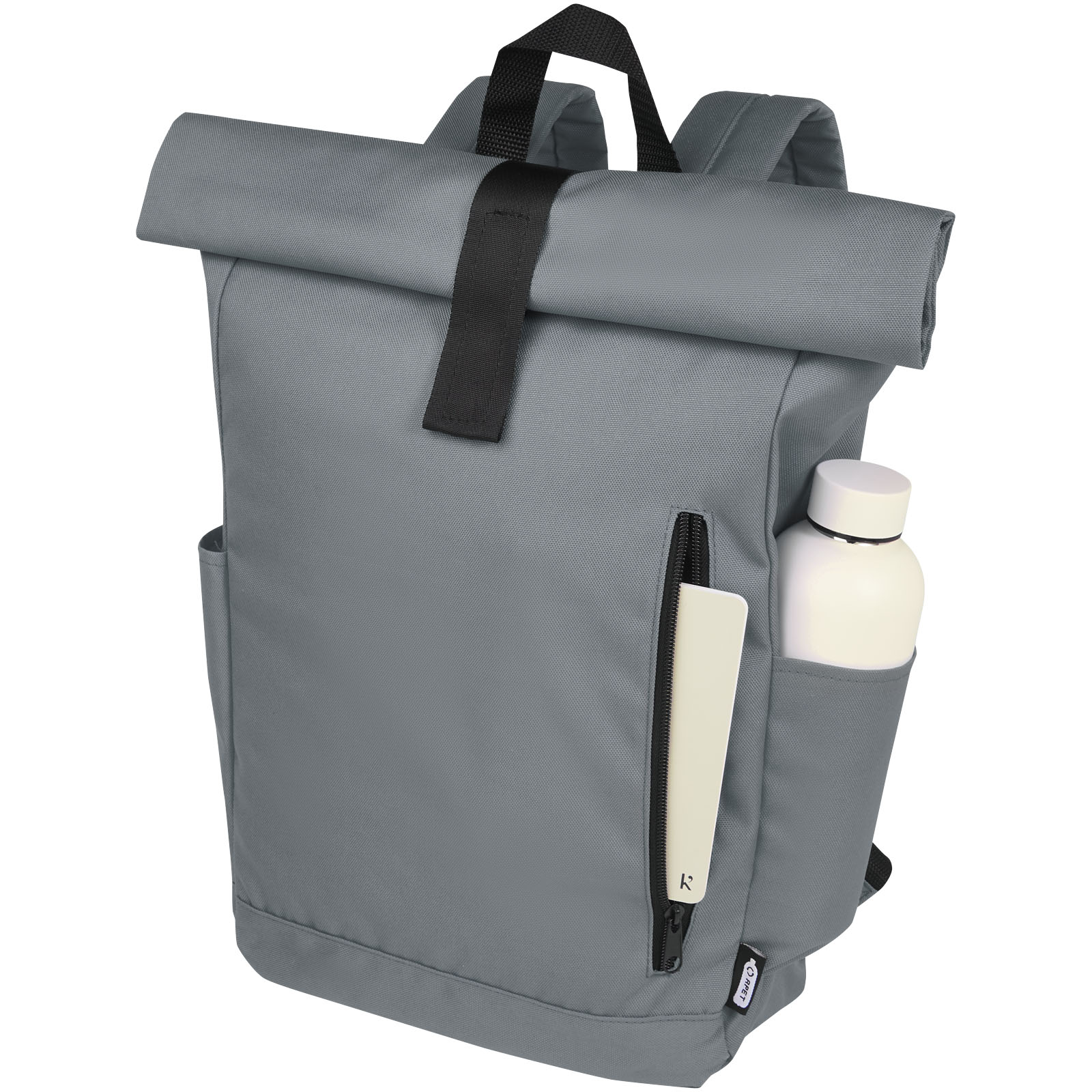Sac à dos Byron de 18 L en RPET GRS 15,6" avec dessus enroulable