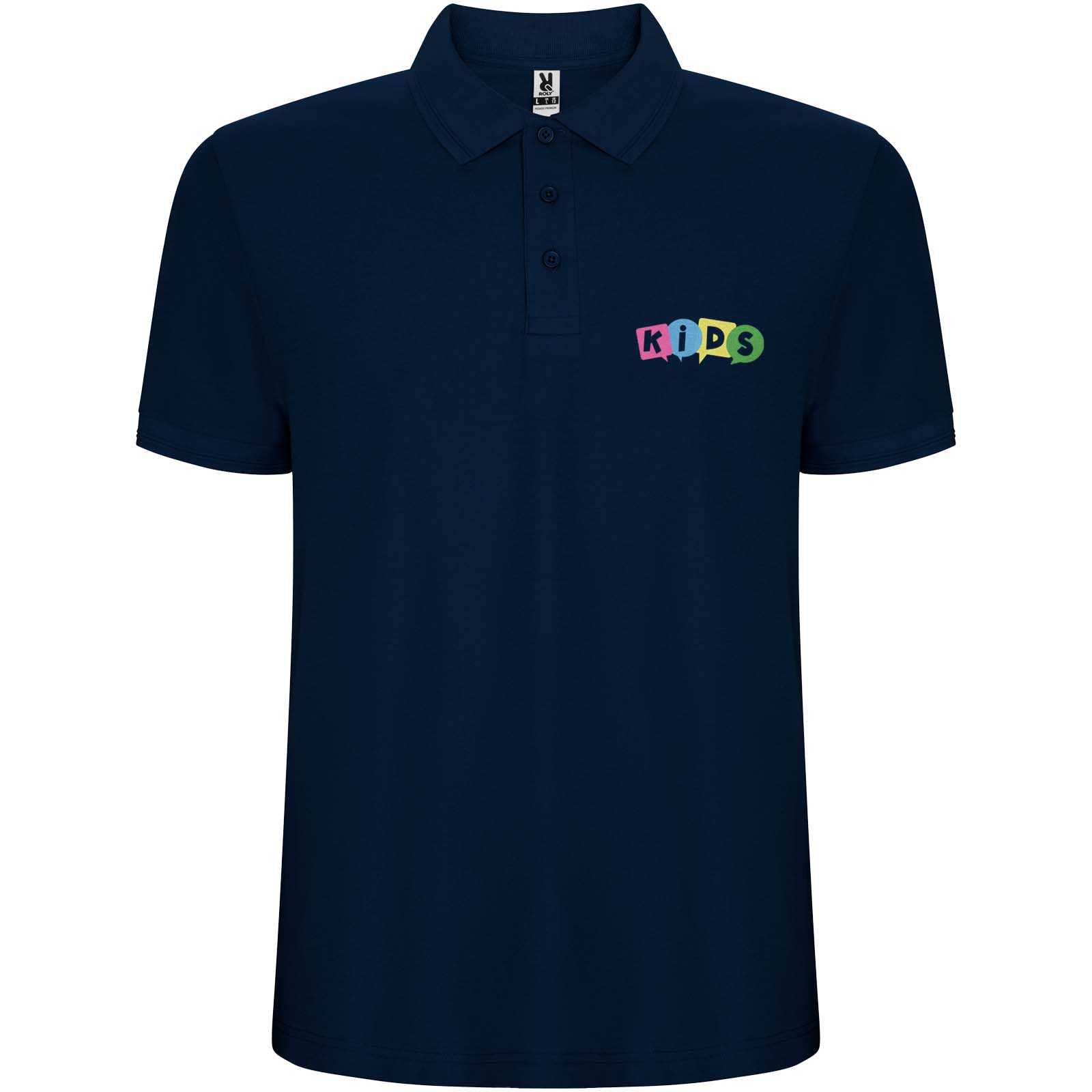 Roly Polo de 220 g/m² Pegaso Premium à manches courtes pour enfant