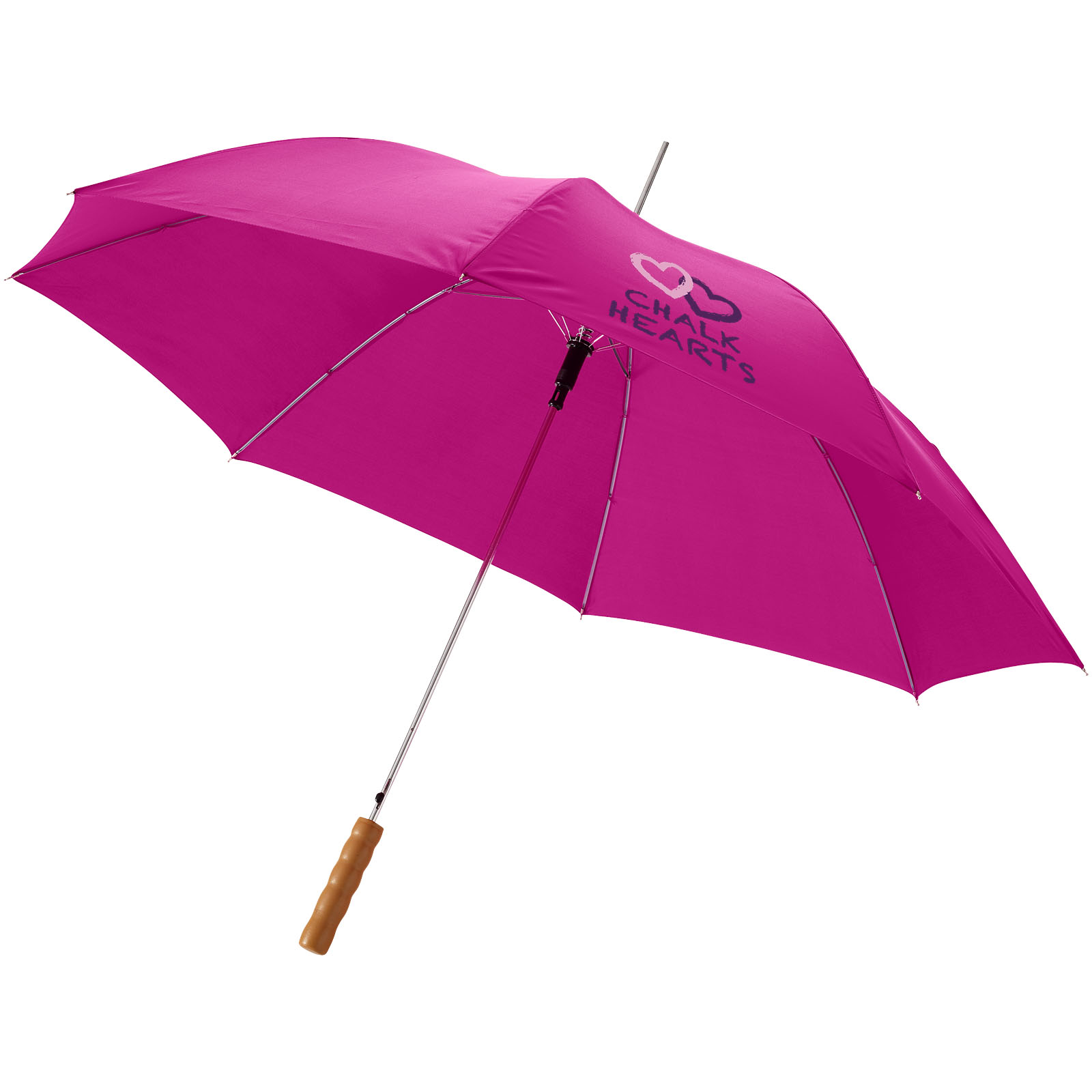 Parapluie 23" à ouverture automatique avec poignée en bois Lisa
