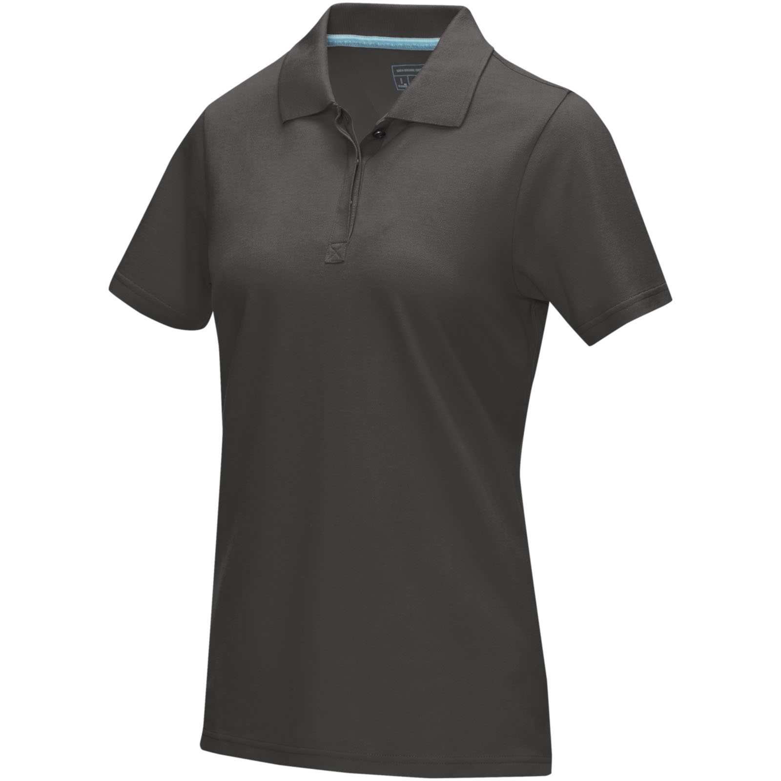 Elevate Polo Graphite bio manches courtes femme