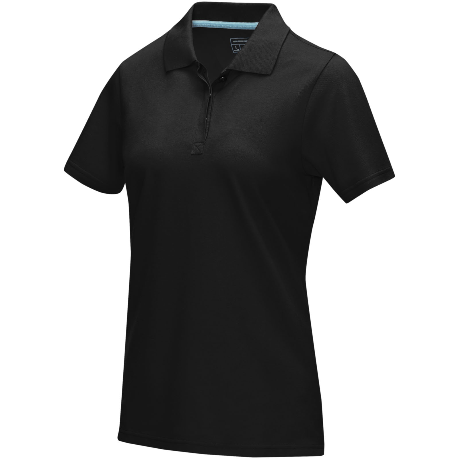 Elevate Polo Graphite bio manches courtes femme