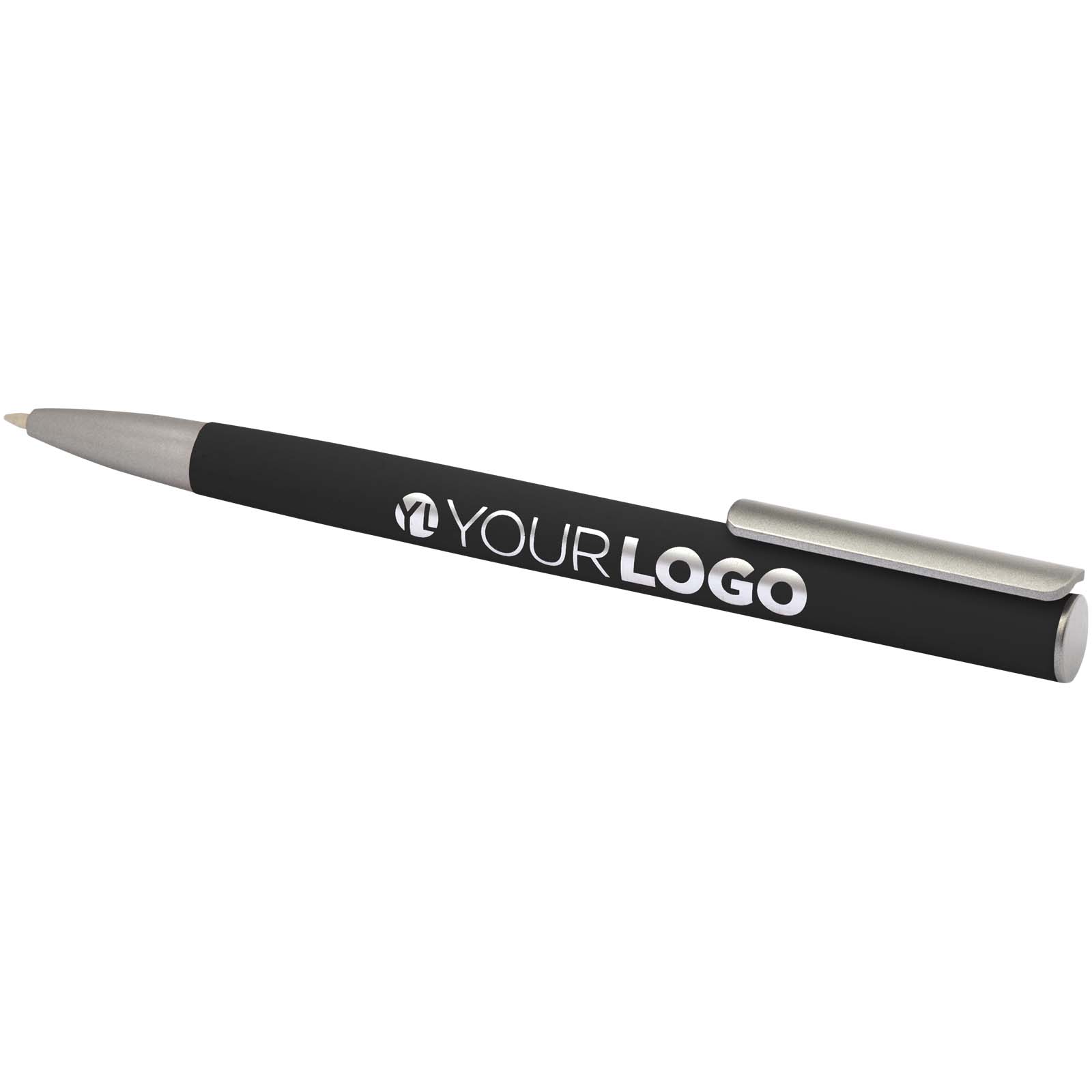 Stylo bille Ziguur en aluminium recyclé (encre noire)