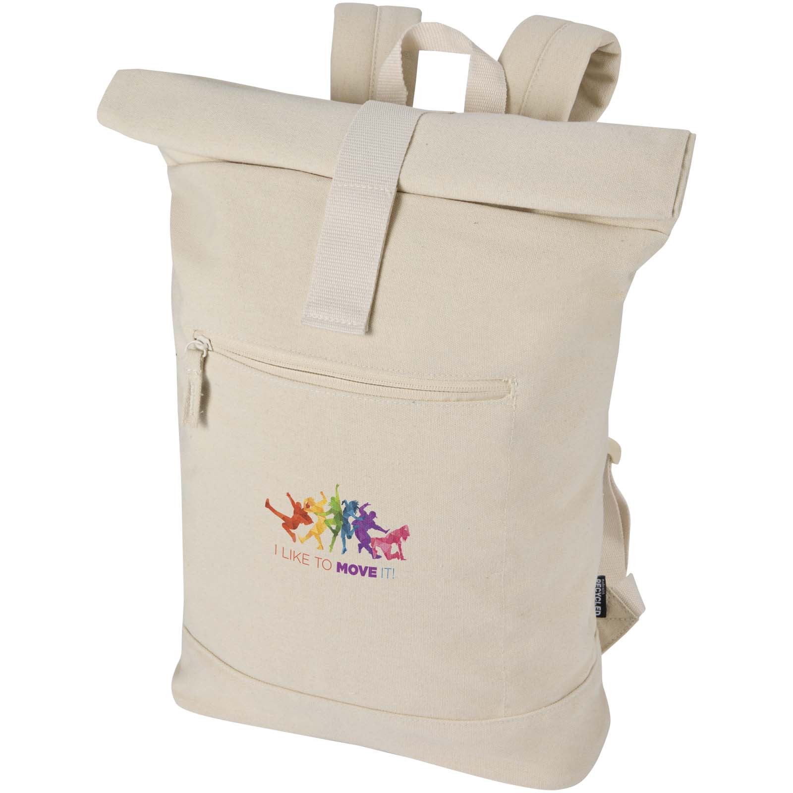 Sac à dos à fermeture enroulable Recanvas recyclé et certifié GRS de 14" et 16 L