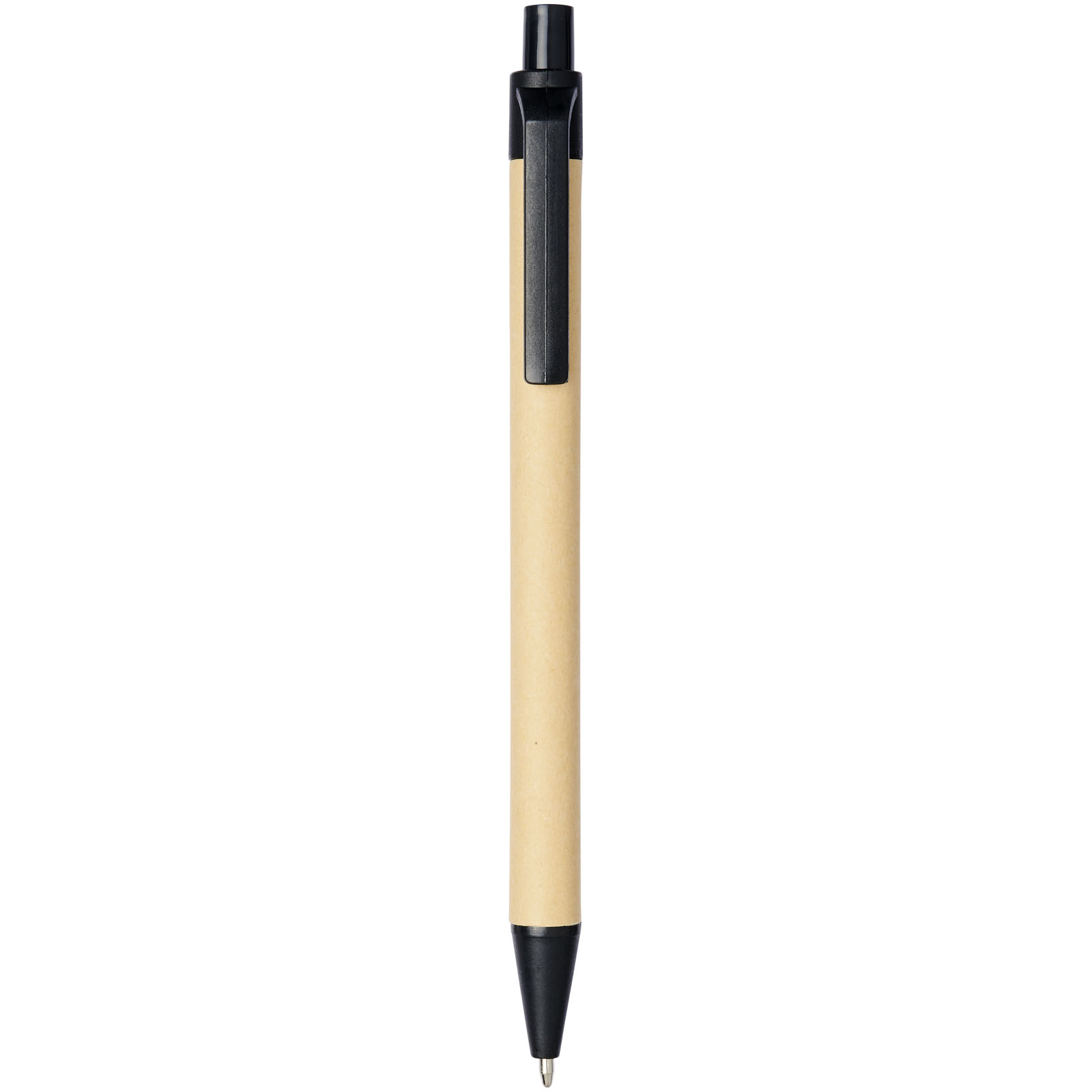 Stylo bille en carton recyclé et plastique de maïs Berk (encre noire)