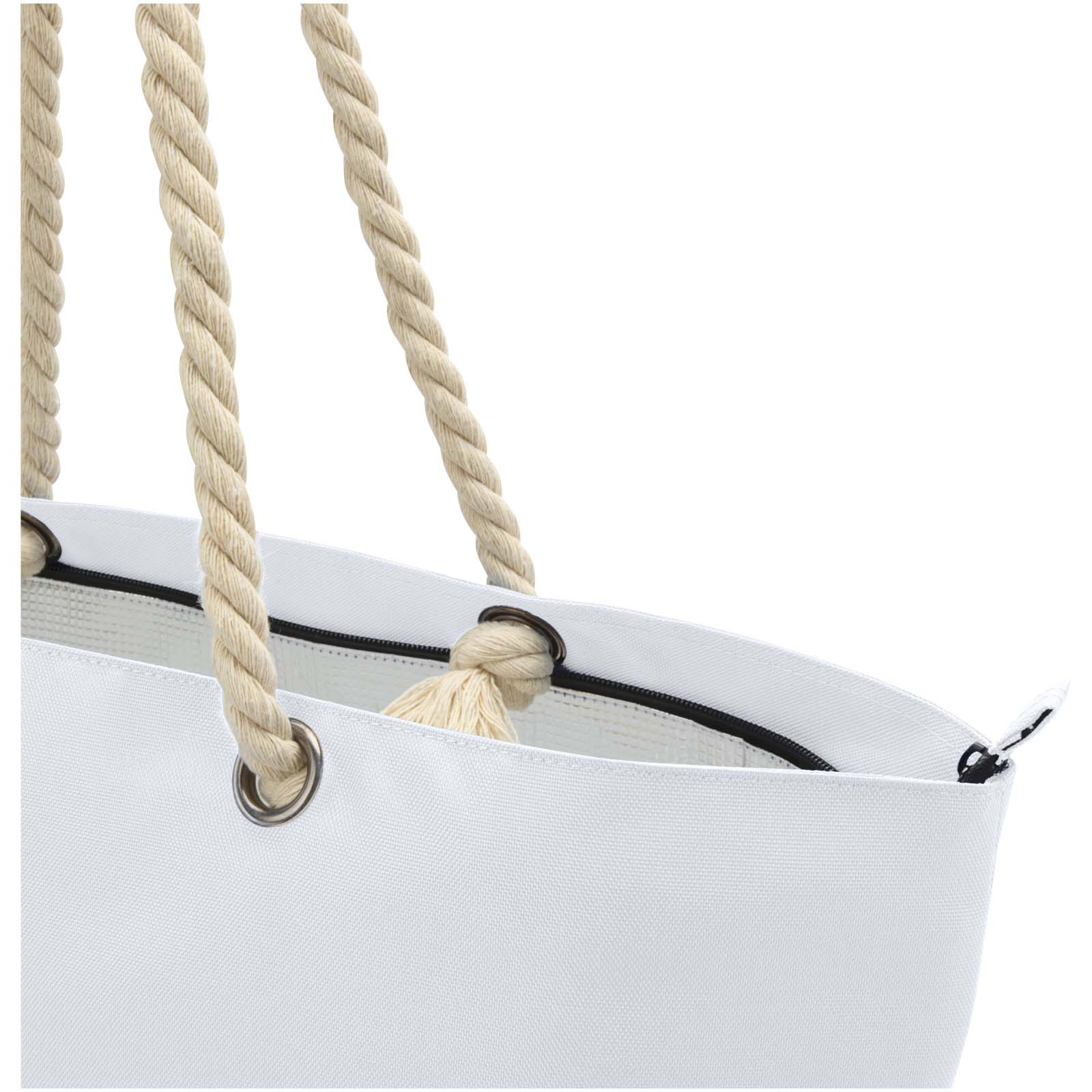 Sac shopping Panama recyclé GRS isotherme de plage avec poignées en cordelette 23L