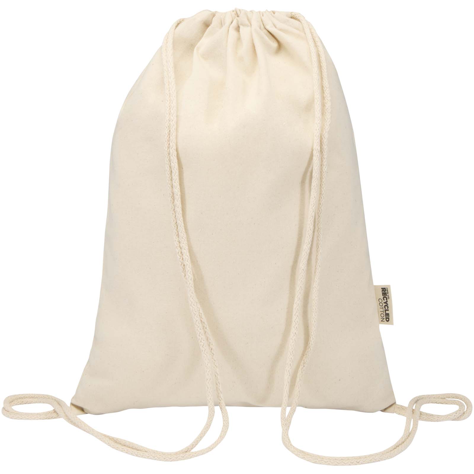 Sac Peru Blend de 5 L avec cordon en coton recyclé 180 g/m2 certifié GRS