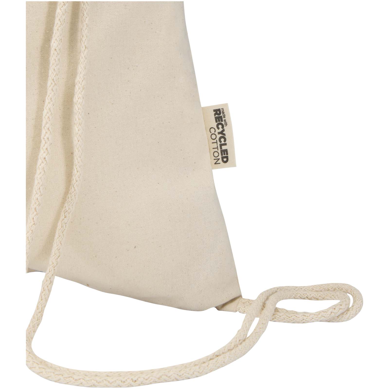 Sac Peru Blend de 5 L avec cordon en coton recyclé 180 g/m2 certifié GRS