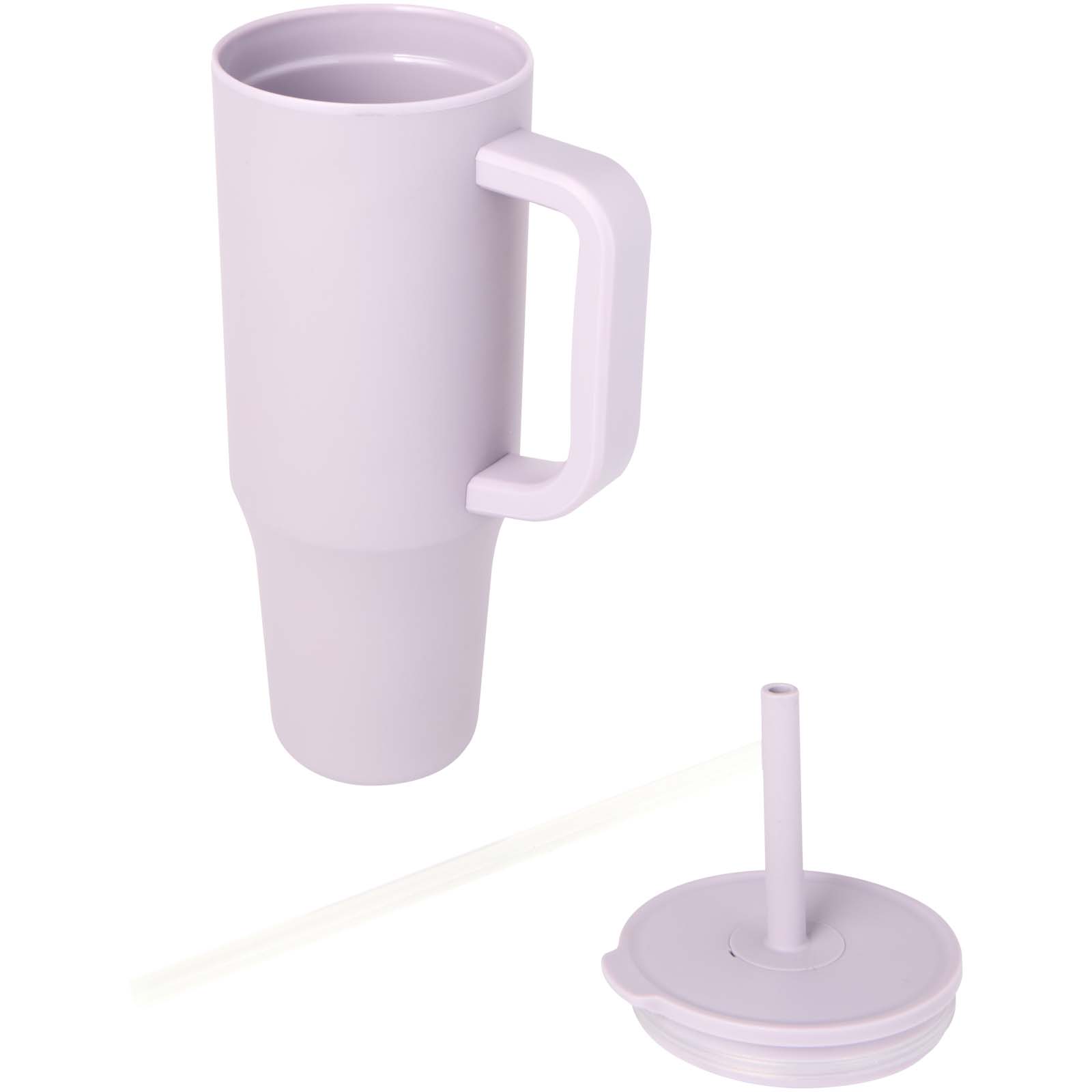 Gobelet isotherme Brady 900 ml certifié RCS avec paille en silicone