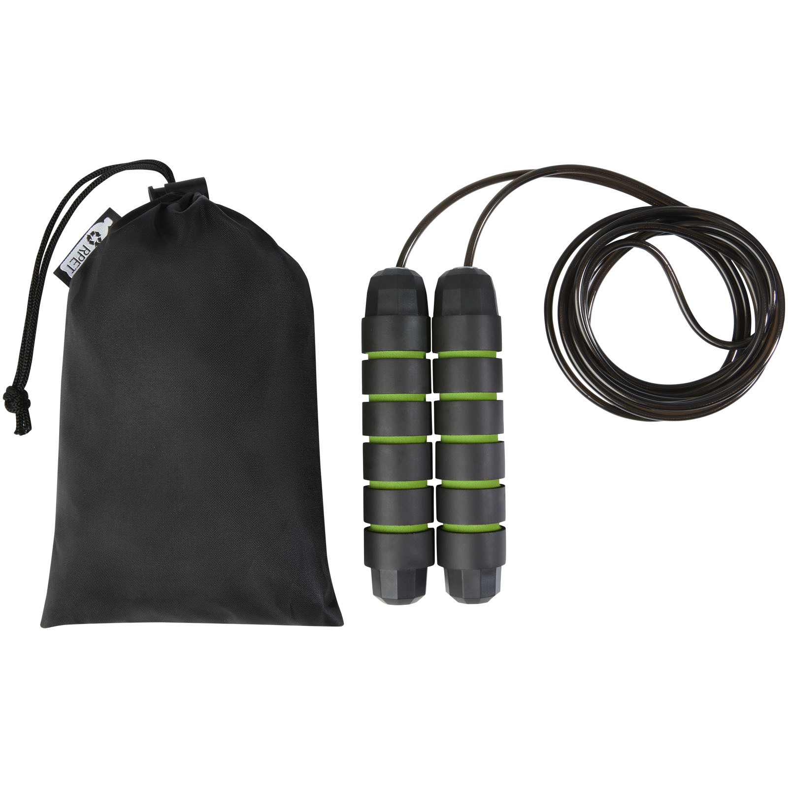 Corde à sauter Austin souple dans une pochette en PET recyclé