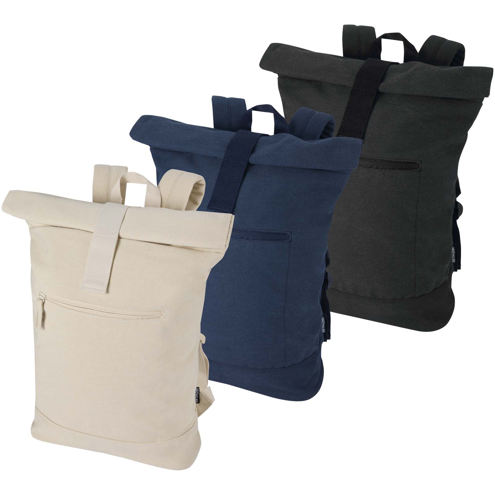 Sac à dos à fermeture enroulable Recanvas recyclé et certifié GRS de 14" et 16 L