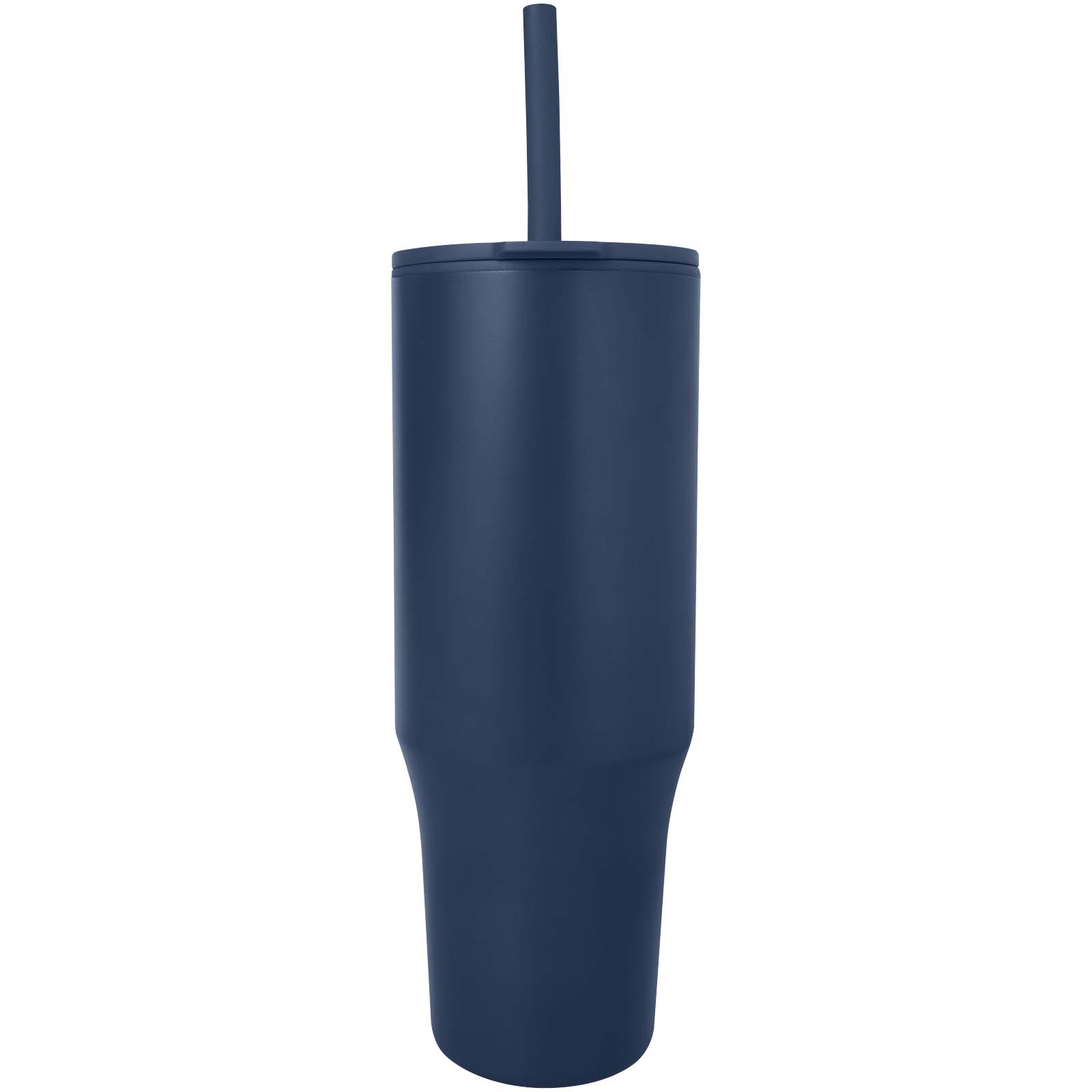 Gobelet isotherme Brady 900 ml certifié RCS avec paille en silicone