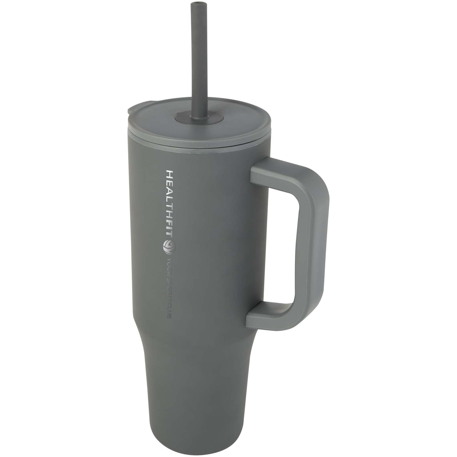 Gobelet isotherme Brady 900 ml certifié RCS avec paille en silicone