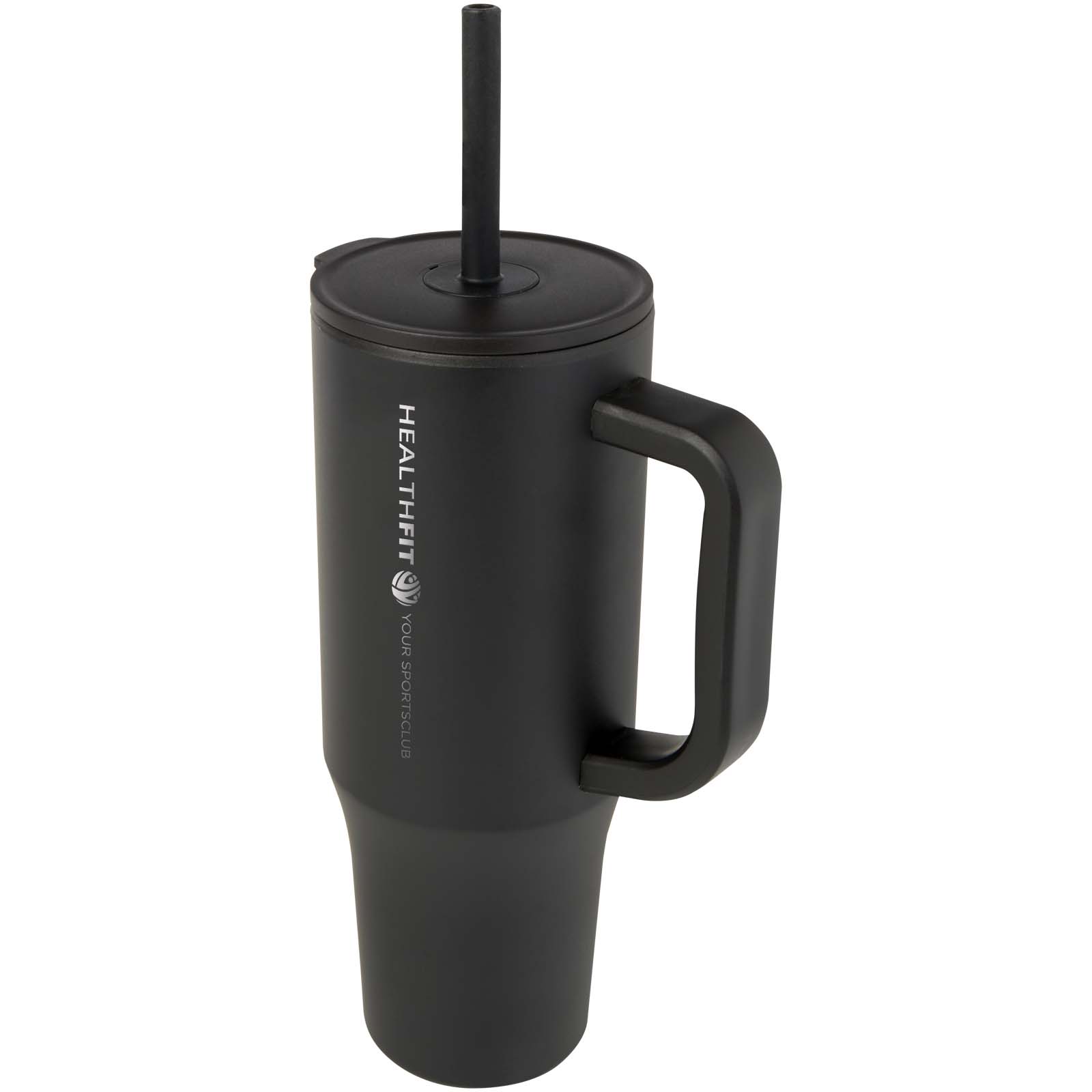 Gobelet isotherme Brady 900 ml certifié RCS avec paille en silicone