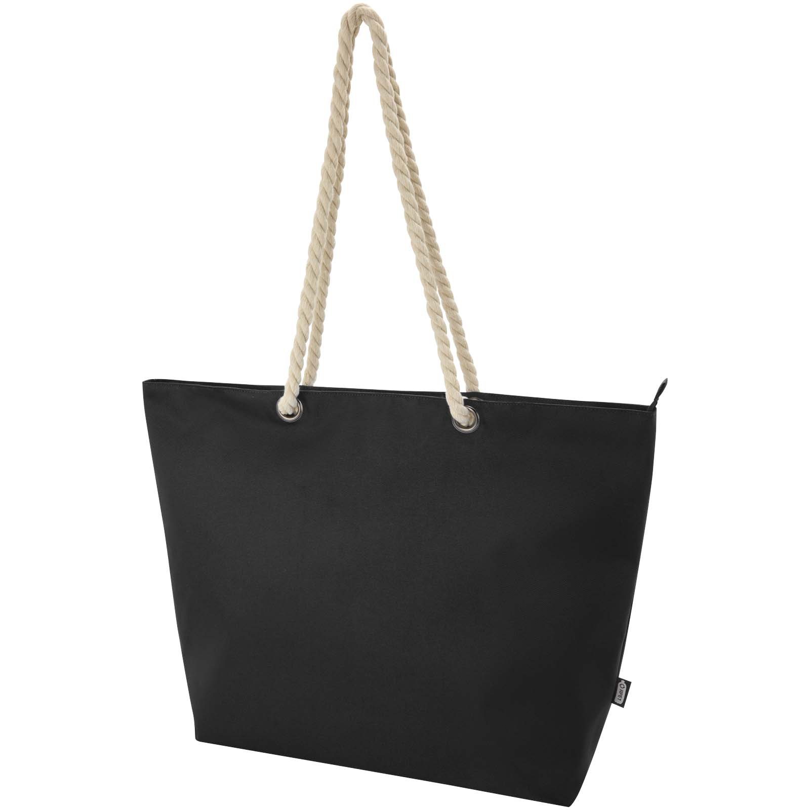 Sac shopping Panama recyclé GRS isotherme de plage avec poignées en cordelette 23L