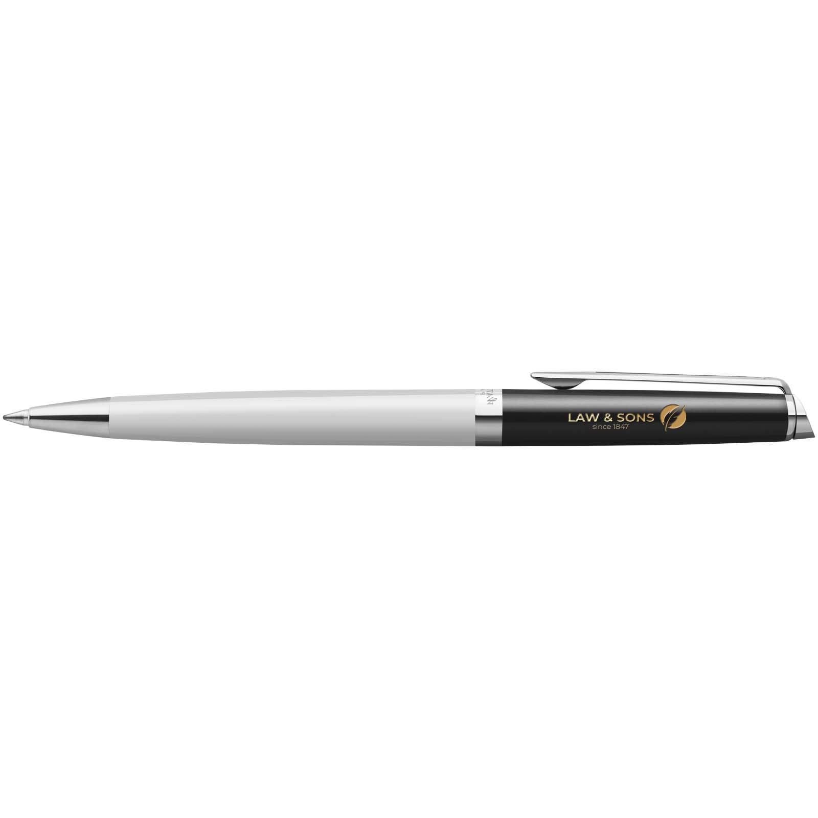 Stylo roller Waterman Hemisphere avec habillage palladium (encre bleue)