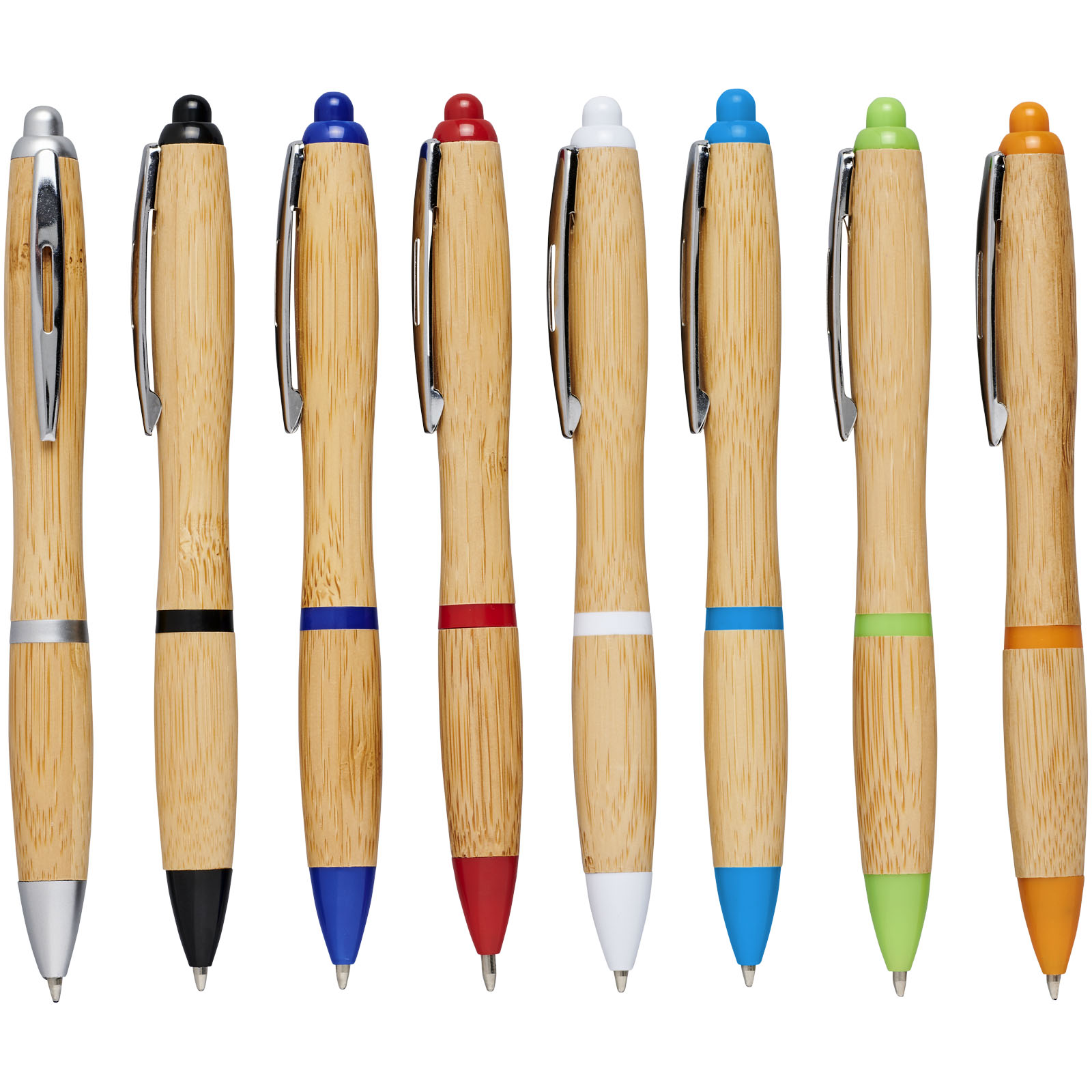 Stylo bille en bambou Nash (encre bleue)
