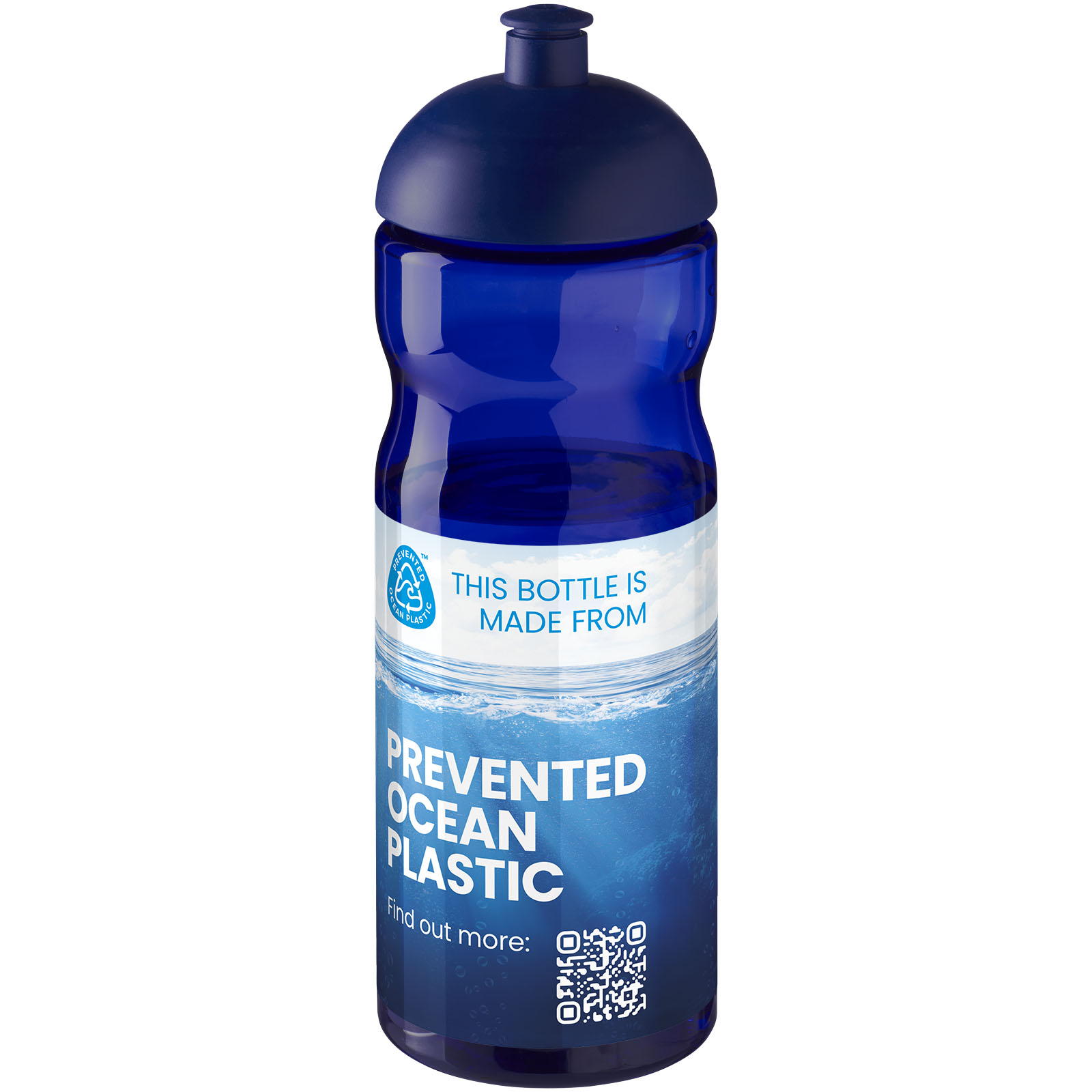 Bouteille de sport H2O Active® Eco Base 650ml avec couvercle dôme