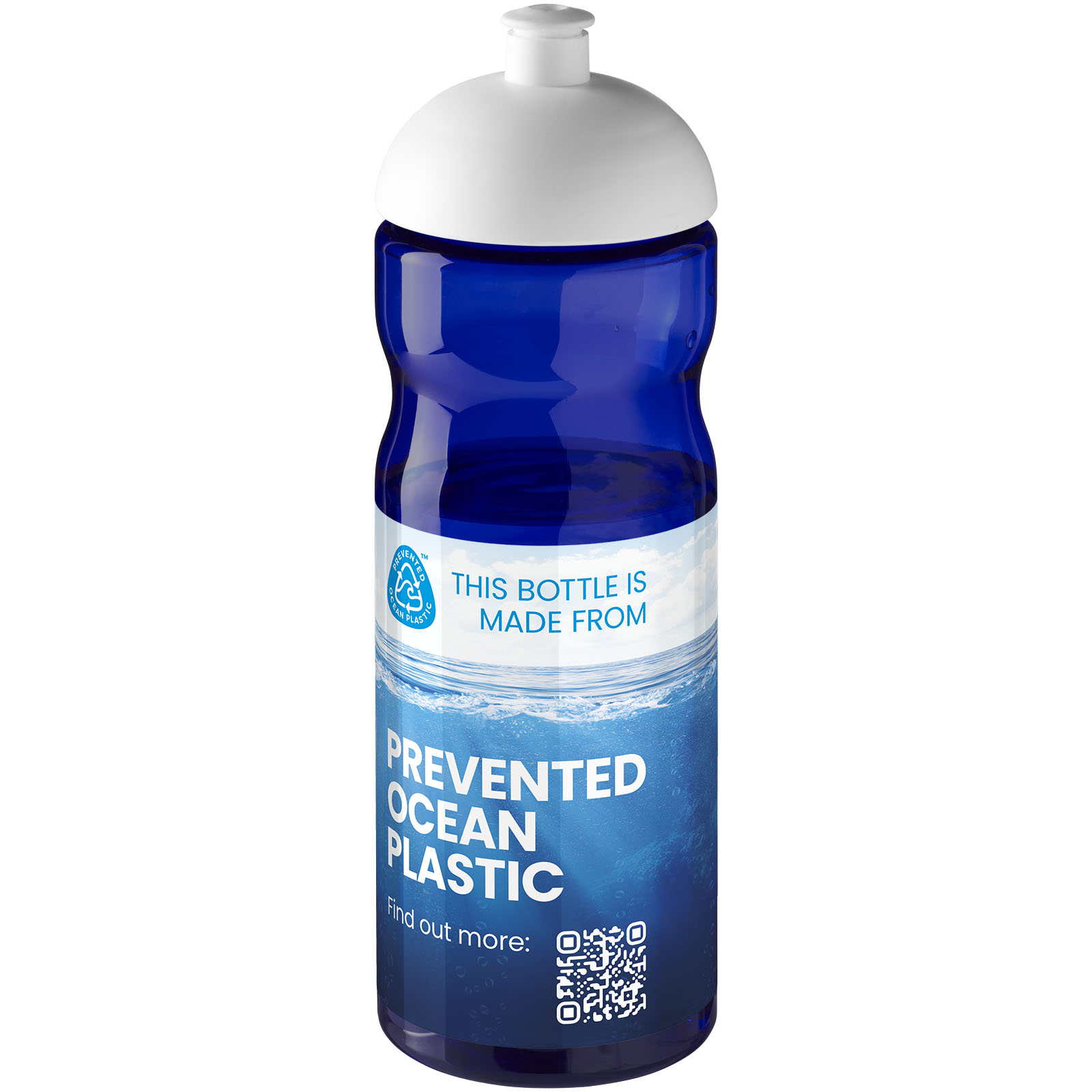 Bouteille de sport H2O Active® Eco Base 650ml avec couvercle dôme