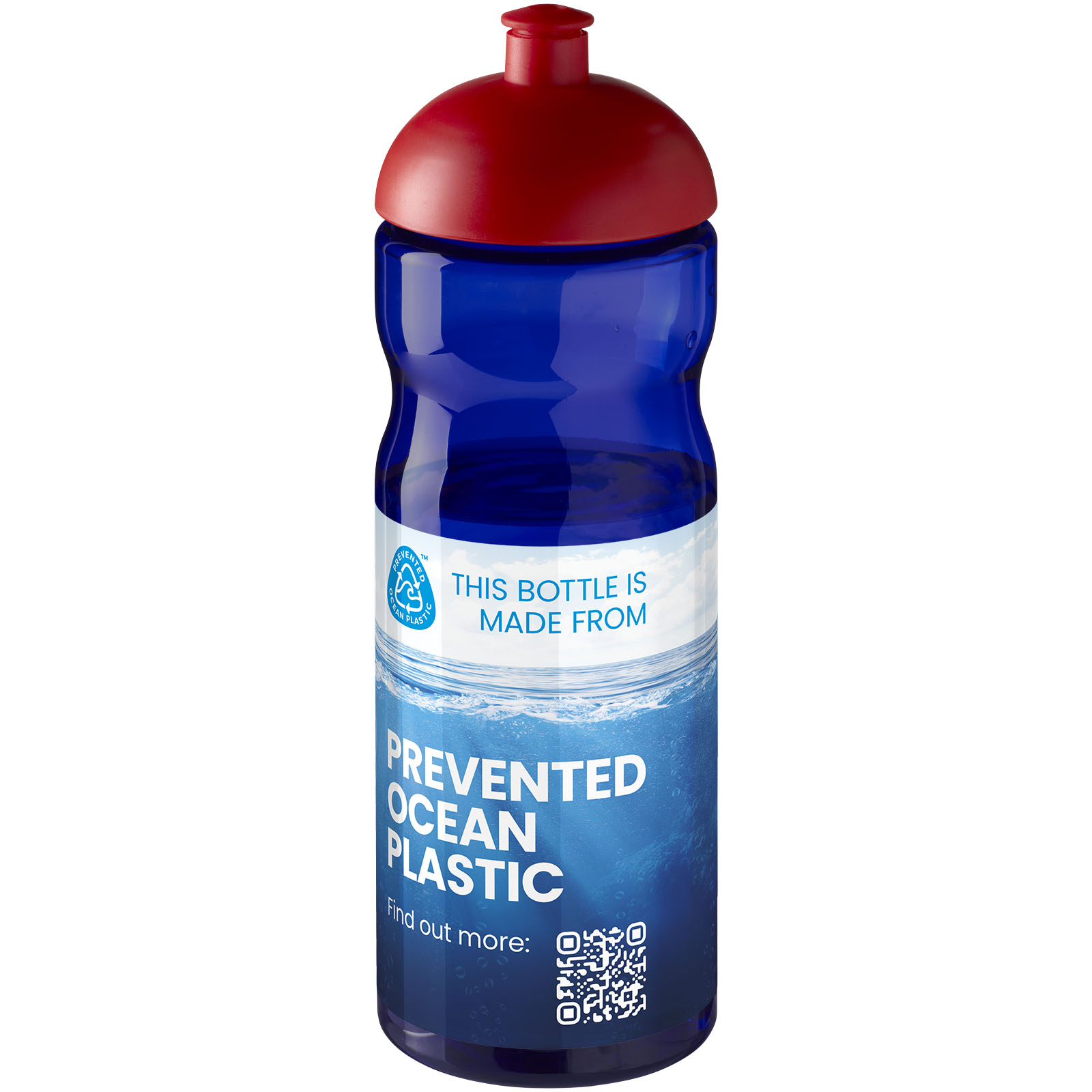 Bouteille de sport H2O Active® Eco Base 650ml avec couvercle dôme