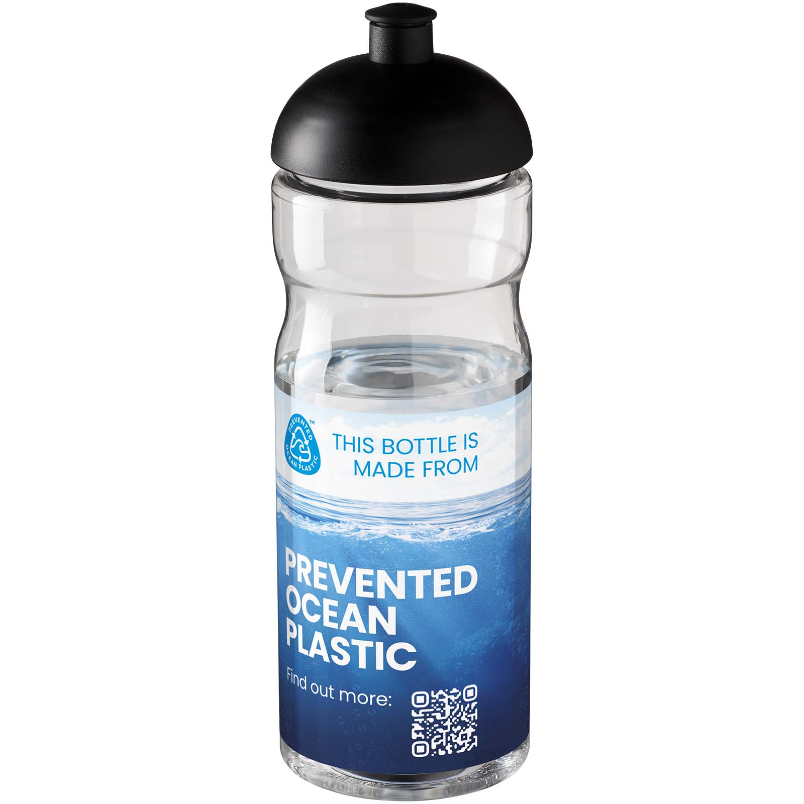 Bouteille de sport H2O Active® Eco Base 650ml avec couvercle dôme