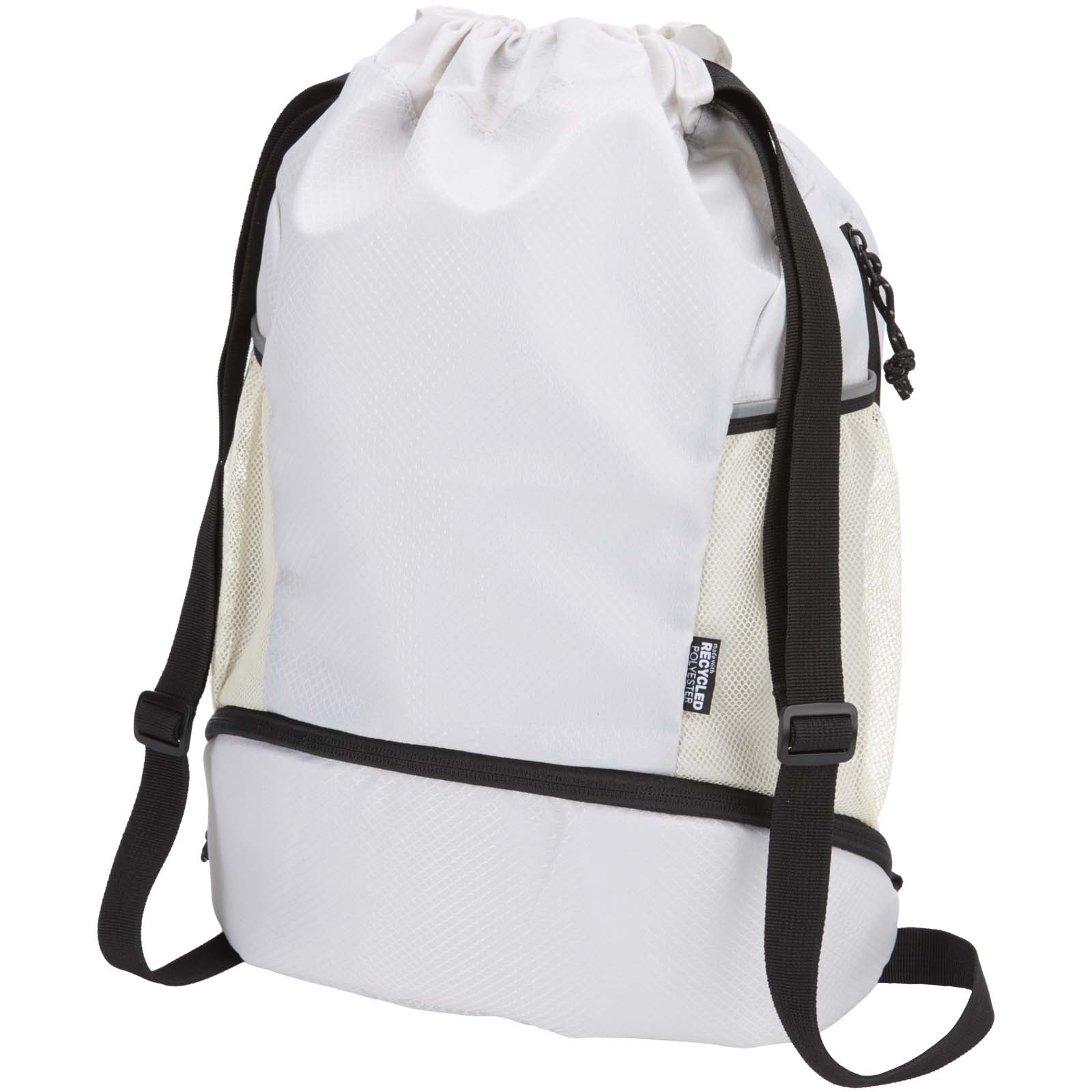 Sac de sport Varyon à cordon en matériaux recyclés certifiés GRS avec compartiment inférieur de 18 L