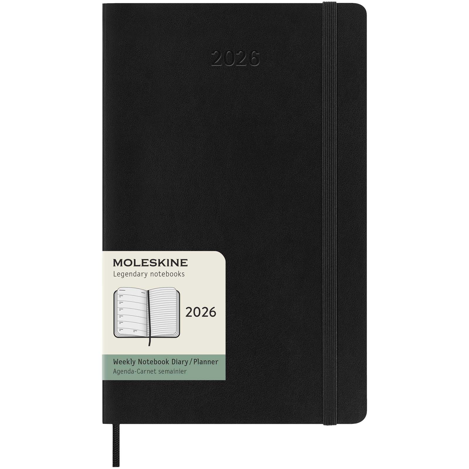 Agenda L 12 mois Moleskine à couverture souple