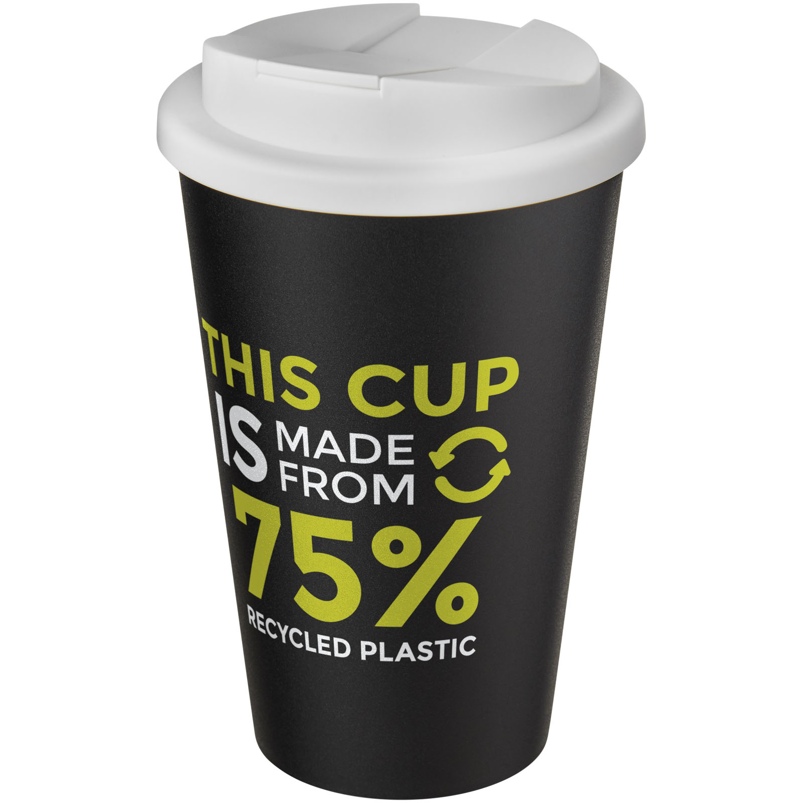 Gobelet Americano® Eco recyclé de 350ml avec couvercle anti-déversement