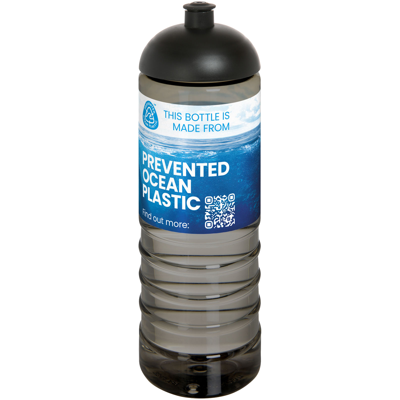 Bouteille de sport H2O Active® Eco Treble de 750 ml avec couvercle dôme