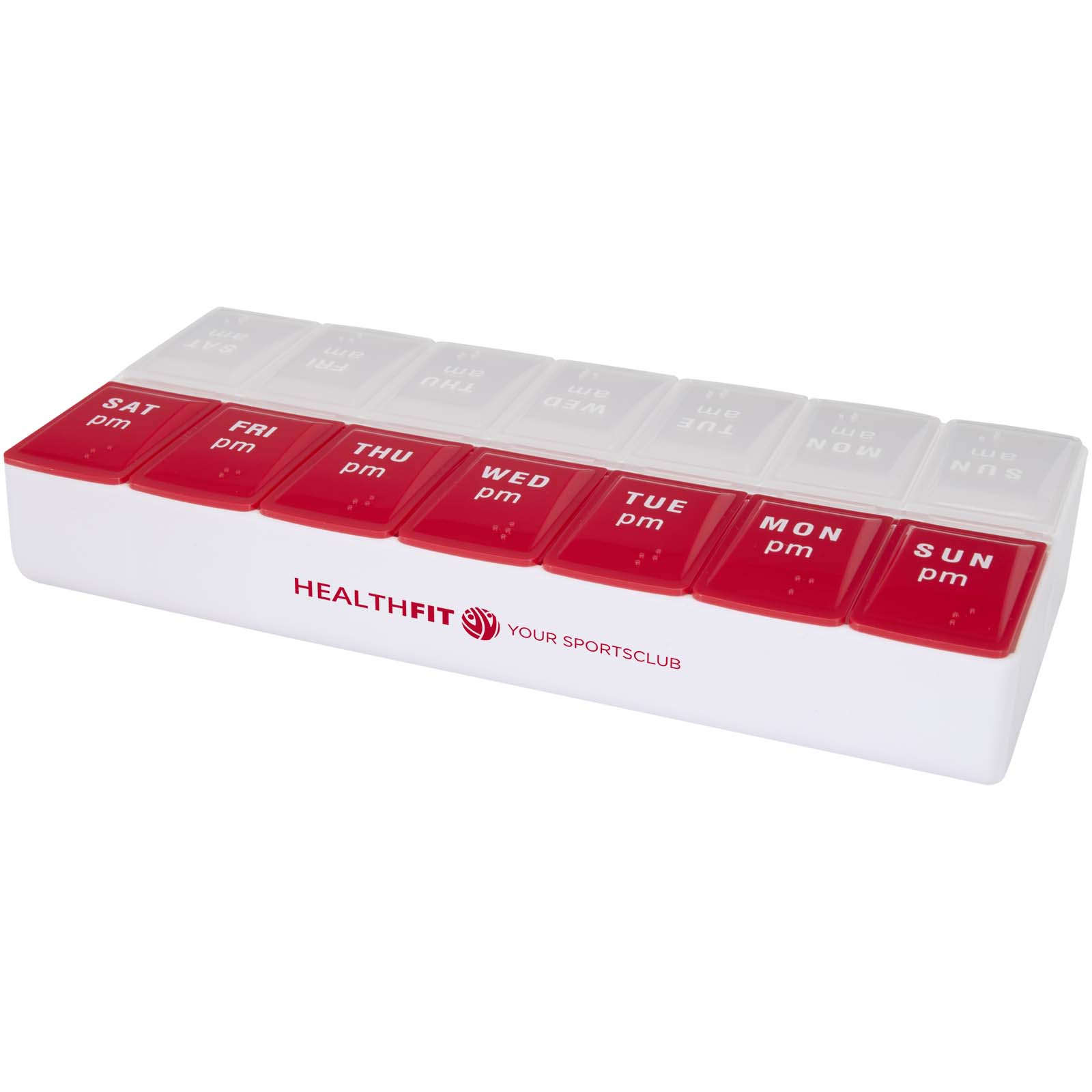 Pilulier semainier multi-vitamines matin/après-midi Cycle
