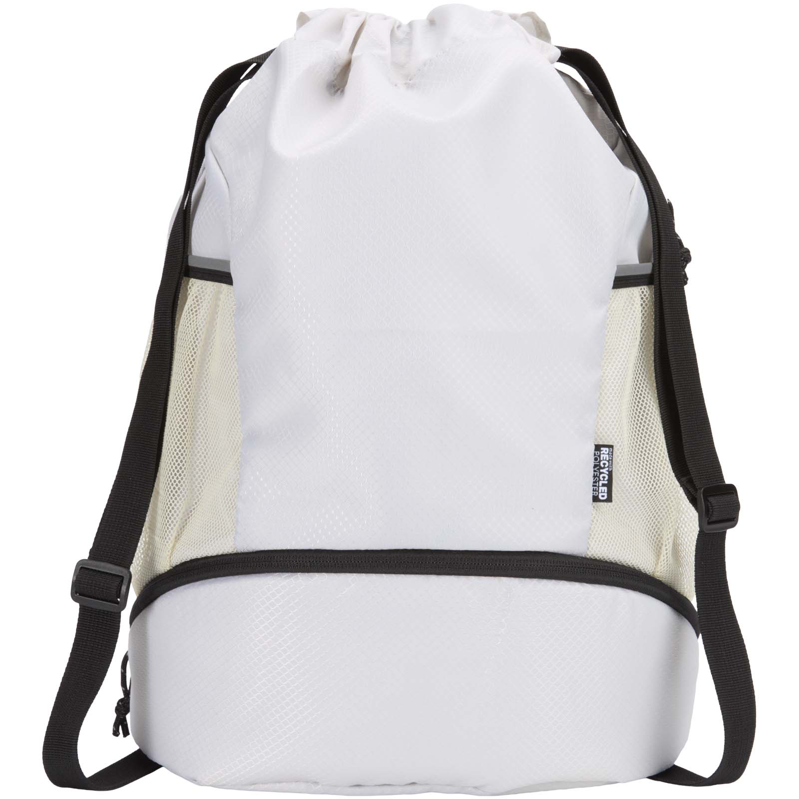 Sac de sport Varyon à cordon en matériaux recyclés certifiés GRS avec compartiment inférieur de 18 L