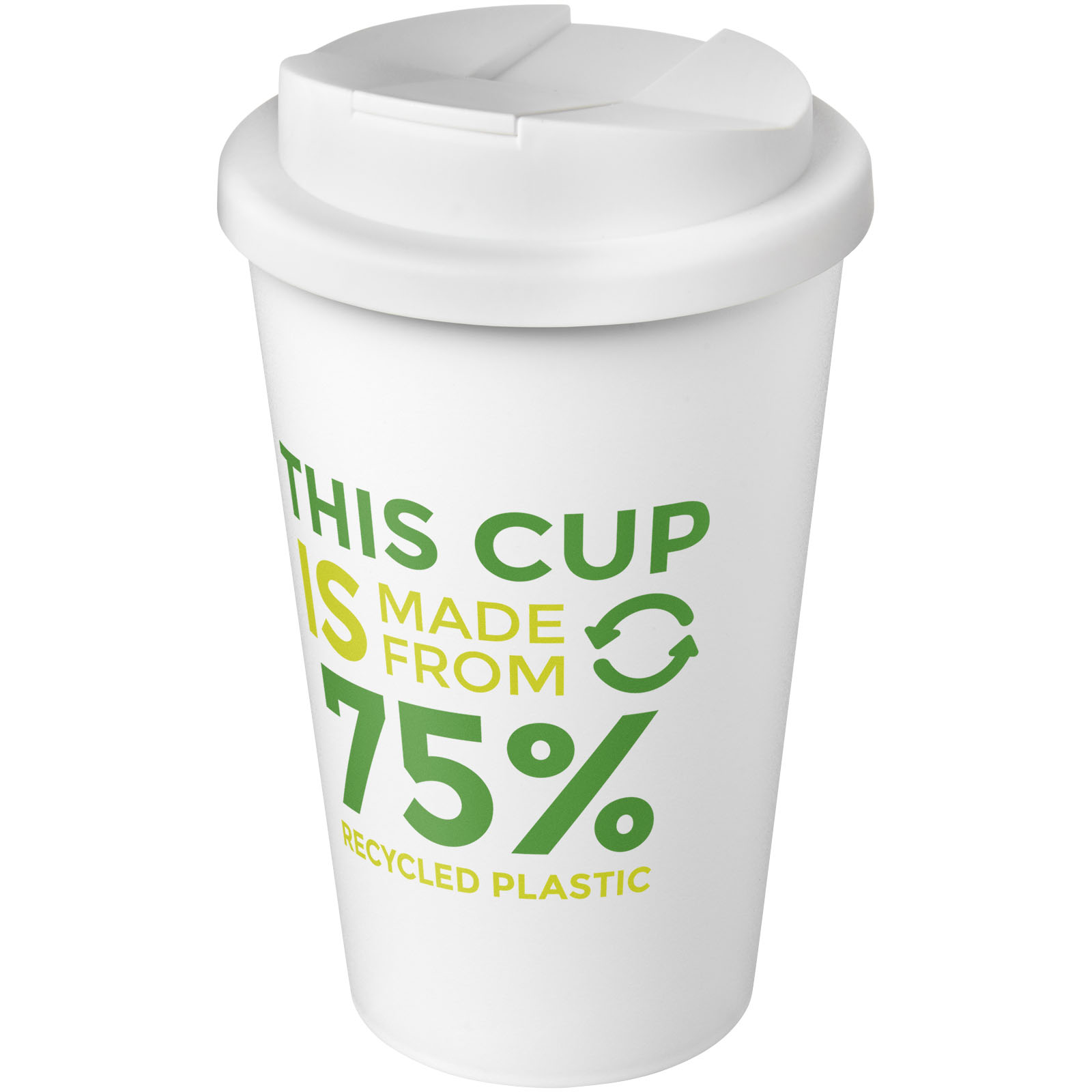 Gobelet Americano® Eco recyclé de 350ml avec couvercle anti-déversement