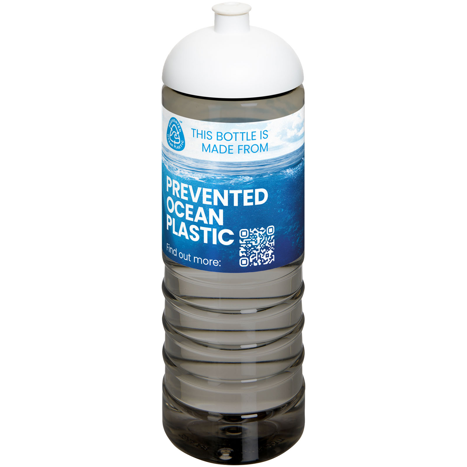 Bouteille de sport H2O Active® Eco Treble de 750 ml avec couvercle dôme