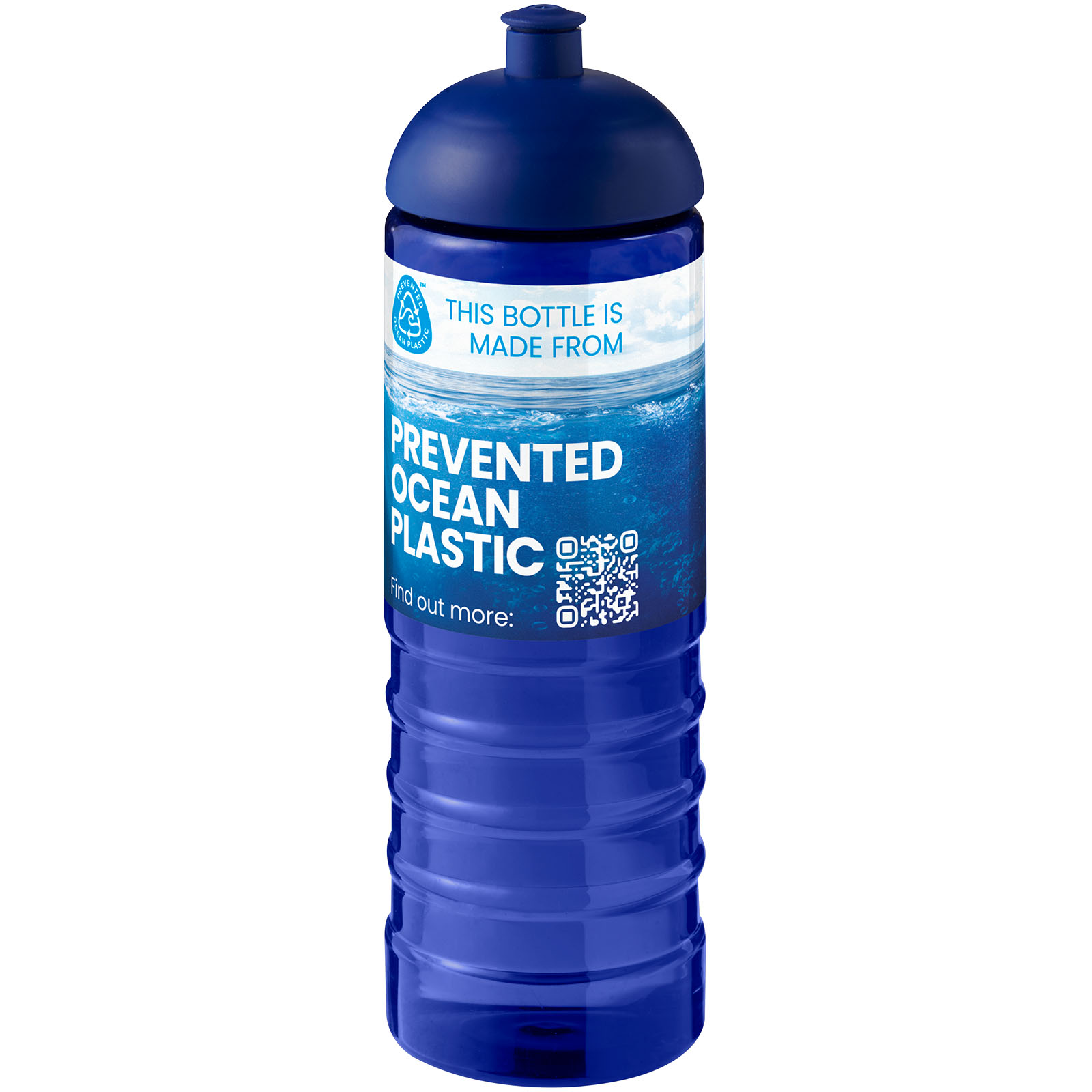 Bouteille de sport H2O Active® Eco Treble de 750 ml avec couvercle dôme