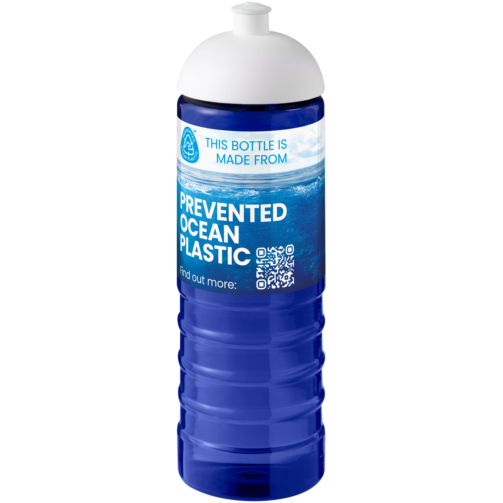 Bouteille de sport H2O Active® Eco Treble de 750 ml avec couvercle dôme