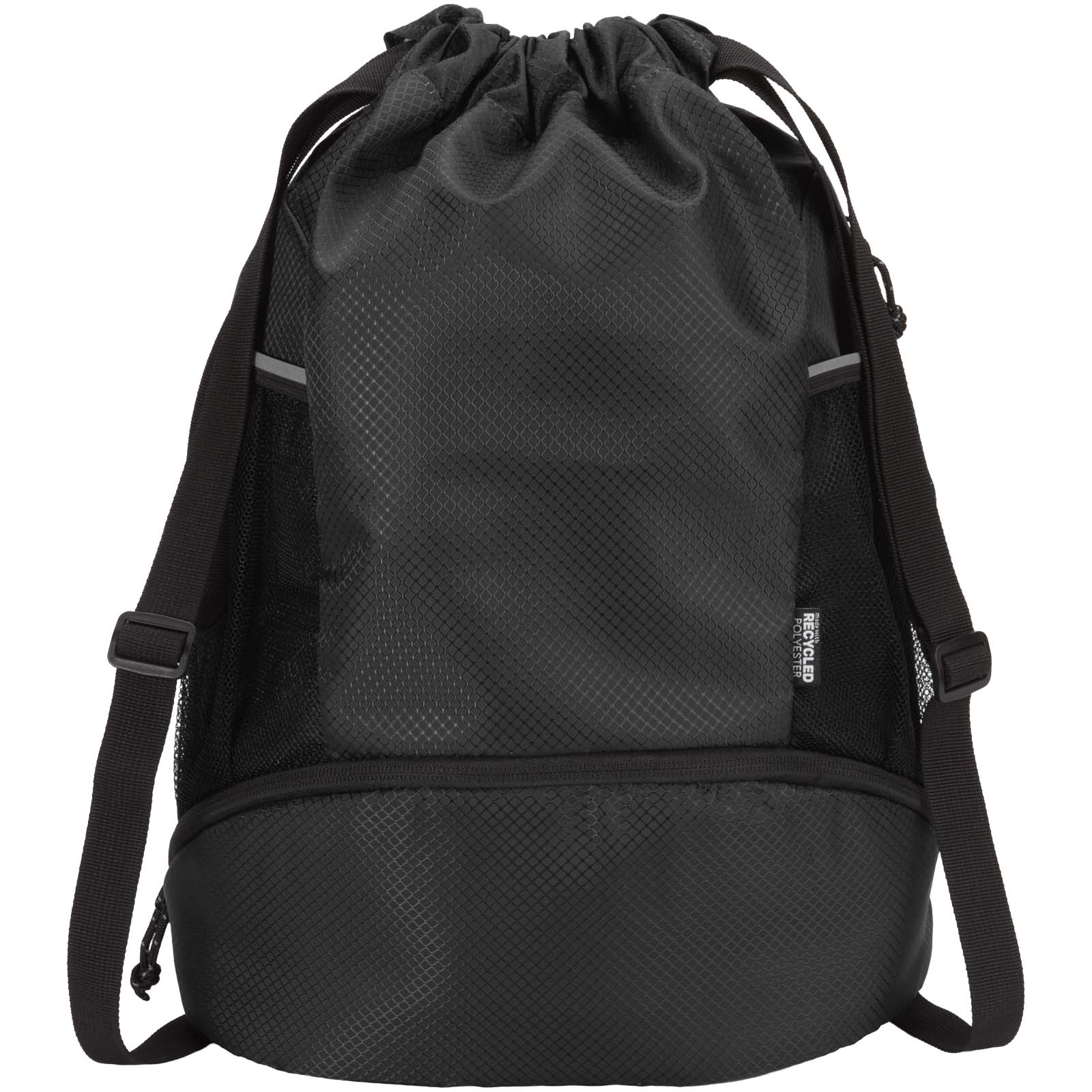 Sac de sport Varyon à cordon en matériaux recyclés certifiés GRS avec compartiment inférieur de 18 L