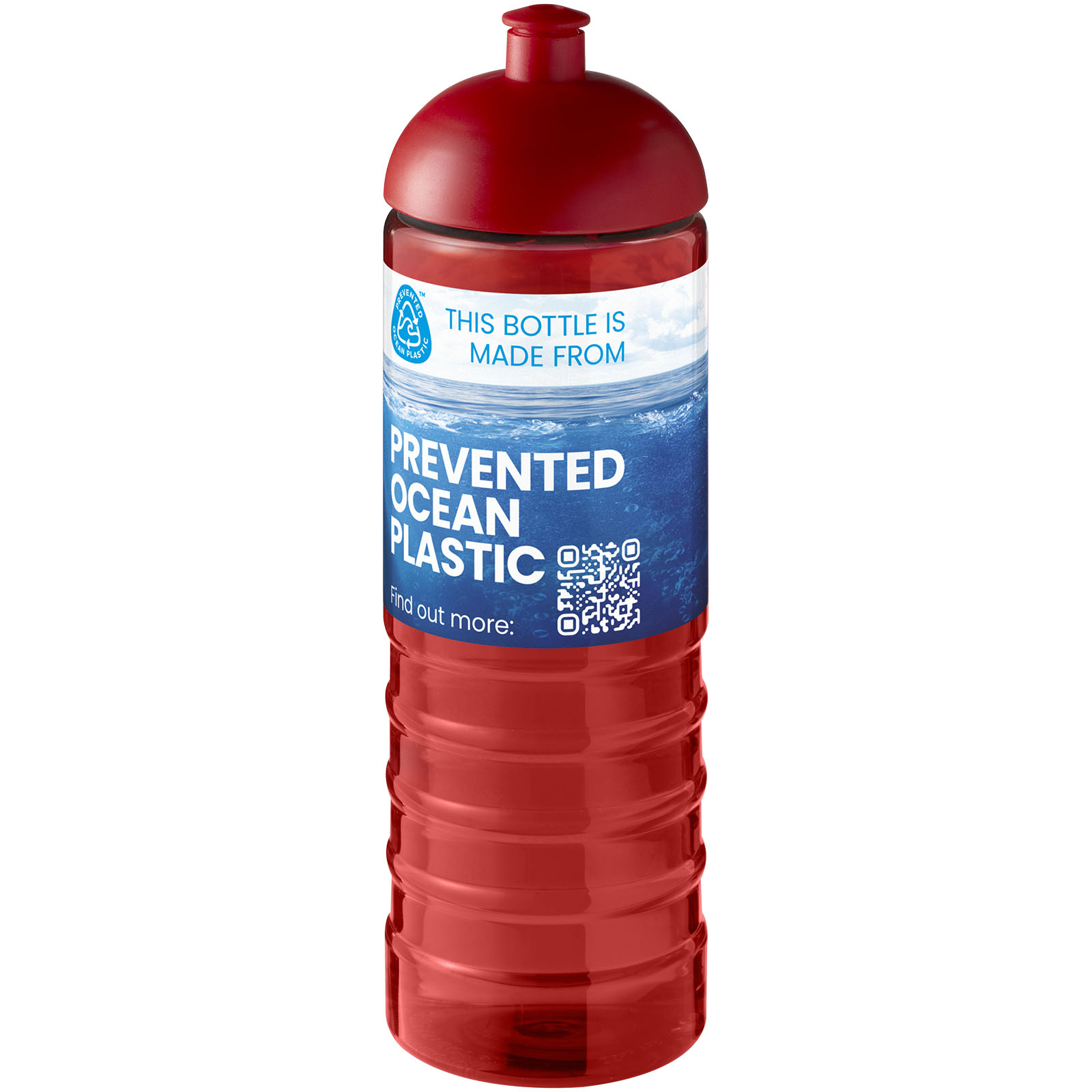 Bouteille de sport H2O Active® Eco Treble de 750 ml avec couvercle dôme
