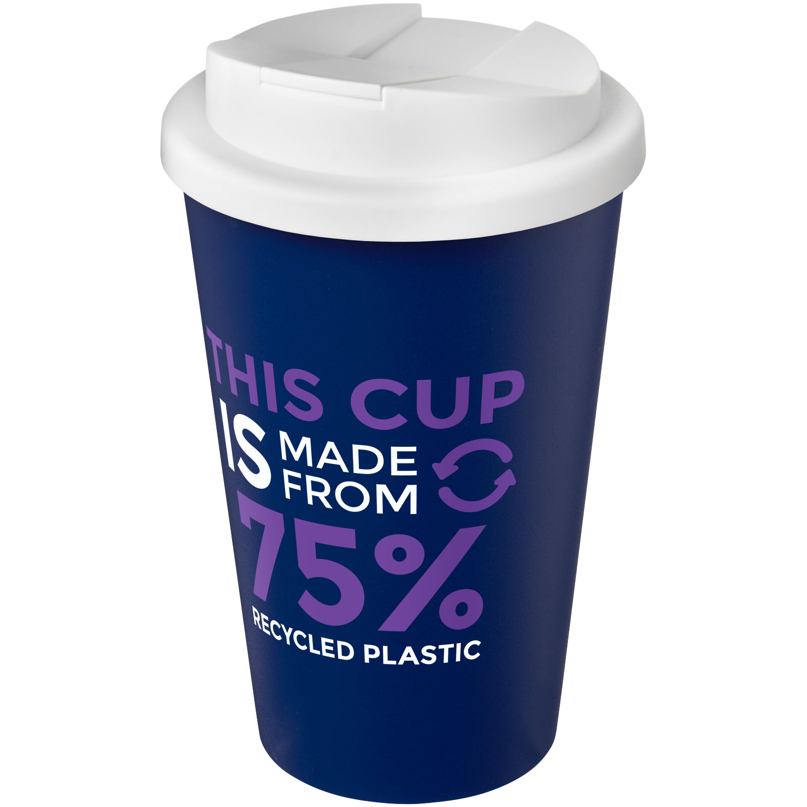 Gobelet Americano® Eco recyclé de 350ml avec couvercle anti-déversement