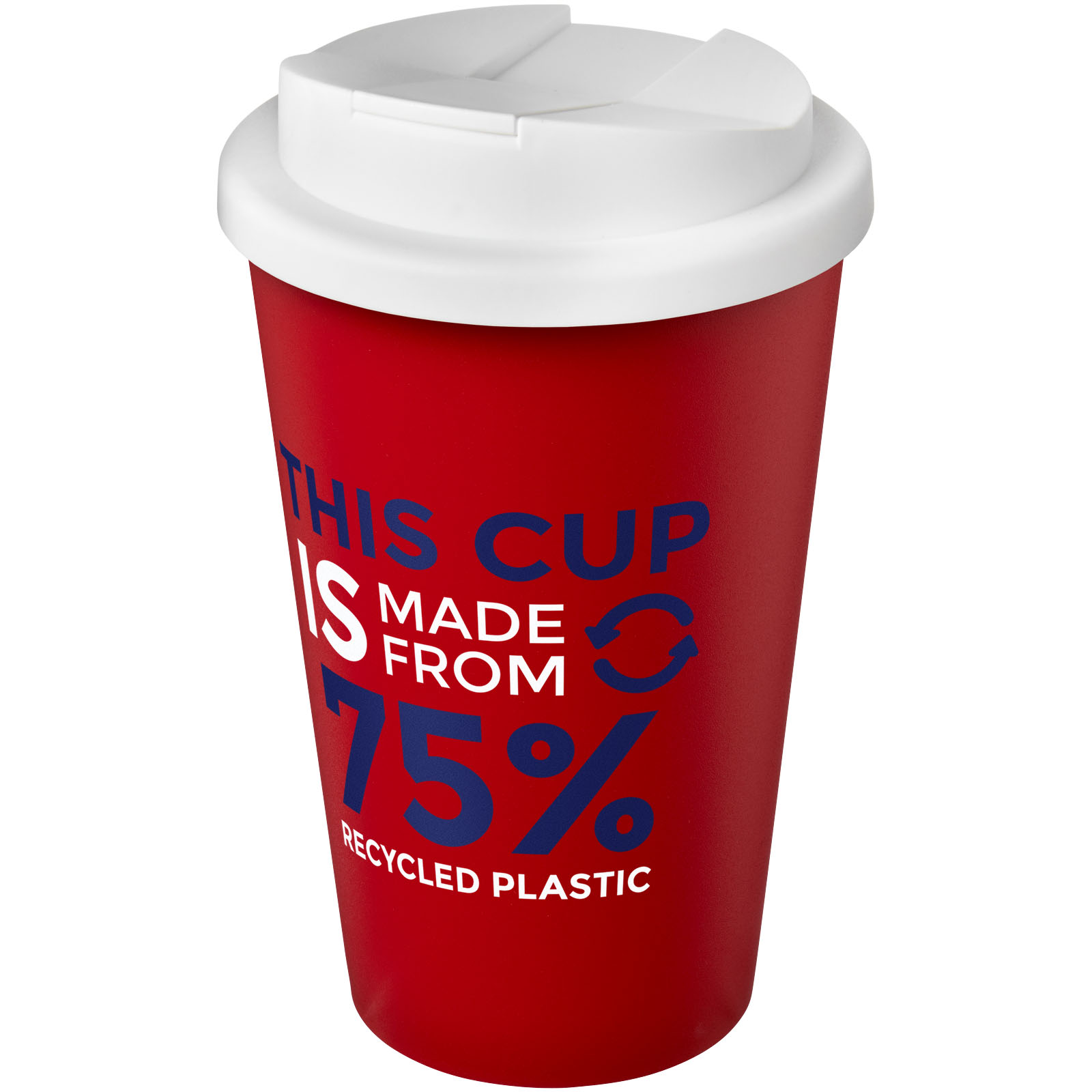 Gobelet Americano® Eco recyclé de 350ml avec couvercle anti-déversement