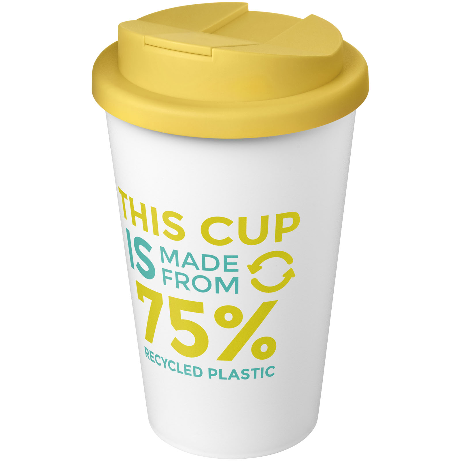 Gobelet Americano® Eco recyclé de 350ml avec couvercle anti-déversement