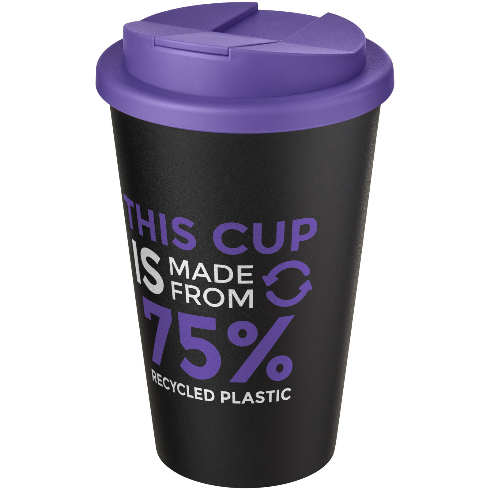 Gobelet Americano® Eco recyclé de 350ml avec couvercle anti-déversement